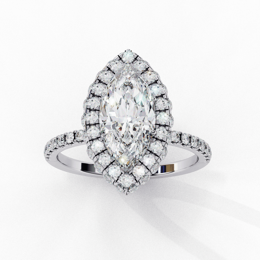 2.25 Carat Marquise Signature Solitaire Ring in Moissanite | House of Estara