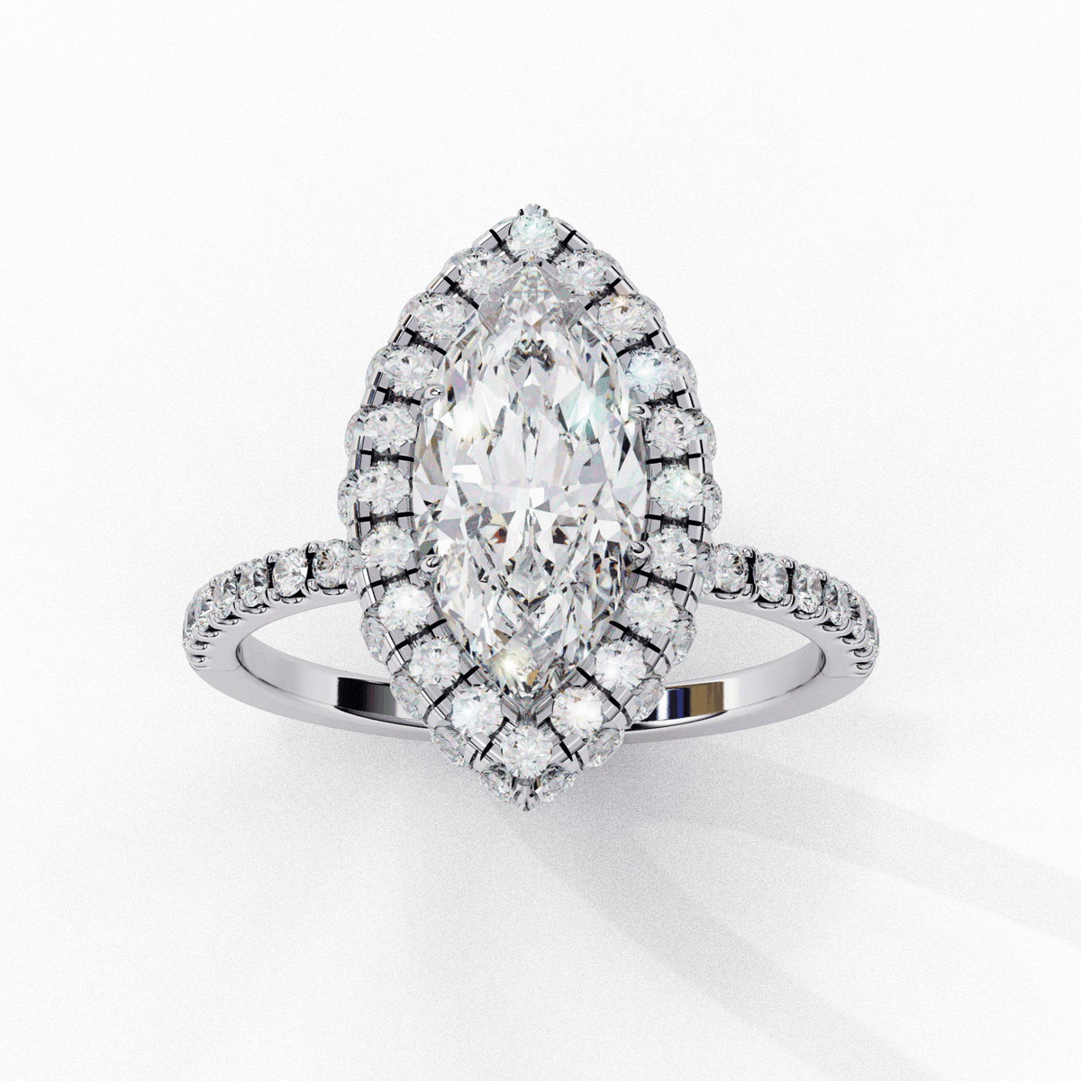2.25 Carat Marquise Signature Solitaire Ring in Moissanite | House of Estara