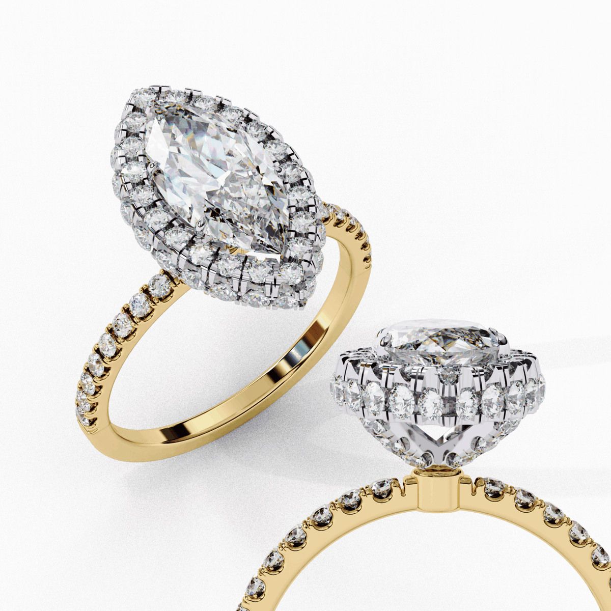 2.25 Carat Marquise Signature Solitaire Ring in Moissanite | House of Estara