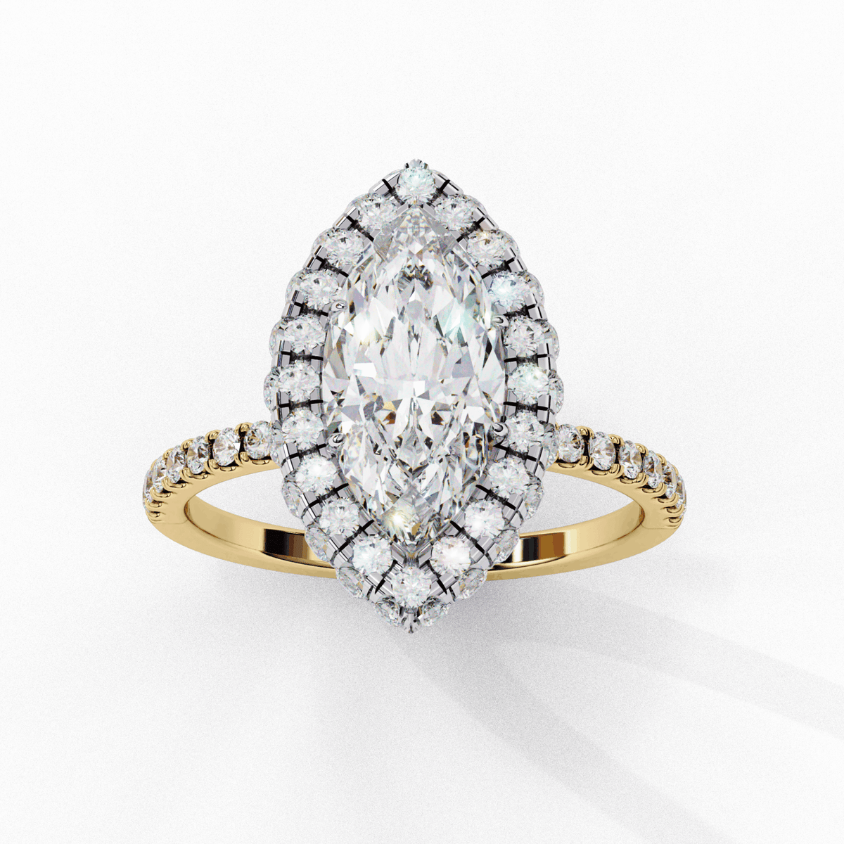 2.25 Carat Marquise Signature Solitaire Ring in Moissanite | House of Estara