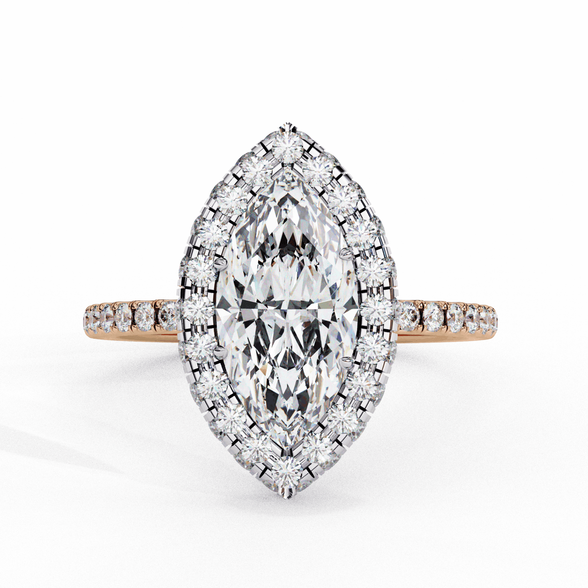 2.25 Carat Marquise Signature Solitaire Ring in Moissanite | House of Estara