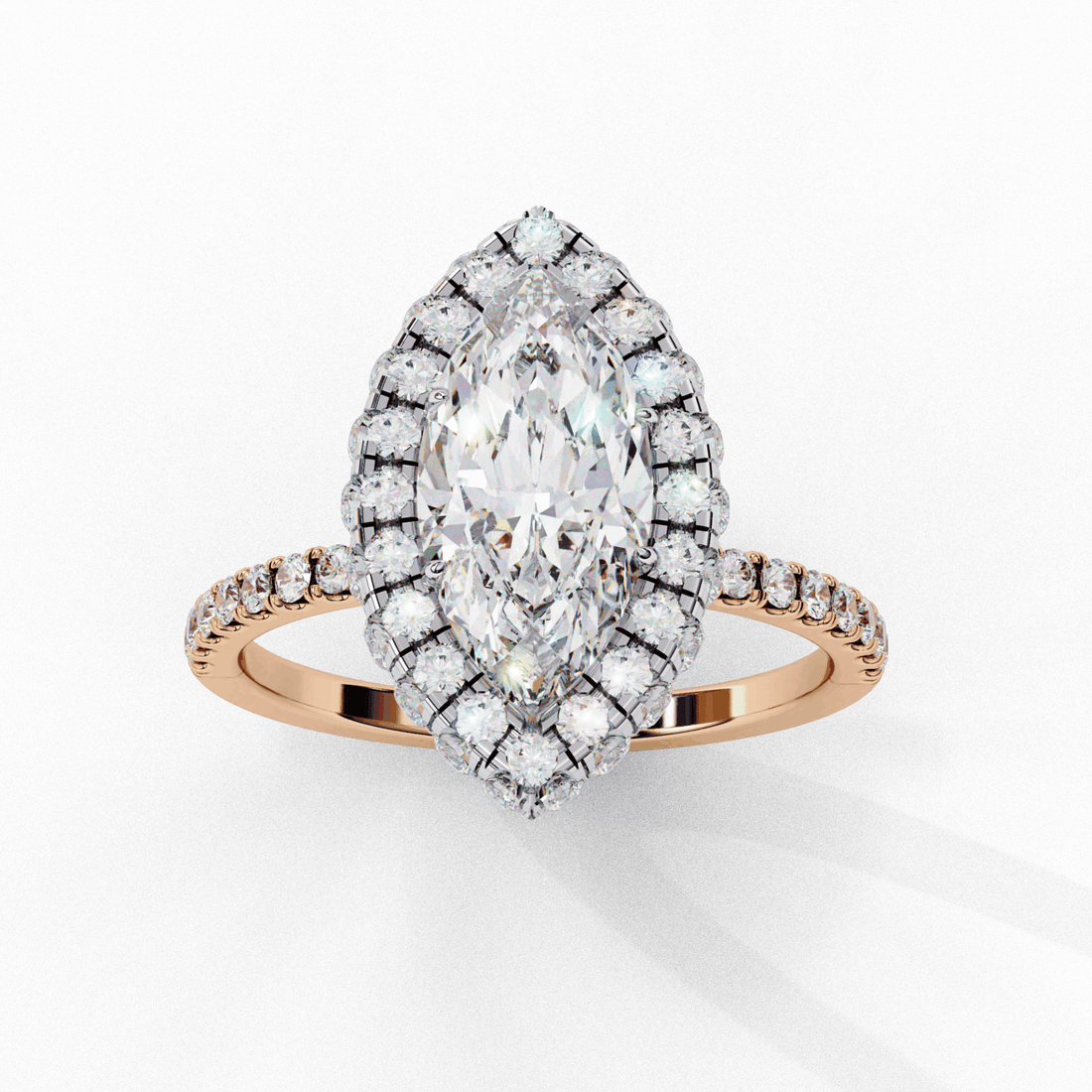 2.25 Carat Marquise Signature Solitaire Ring in Moissanite | House of Estara