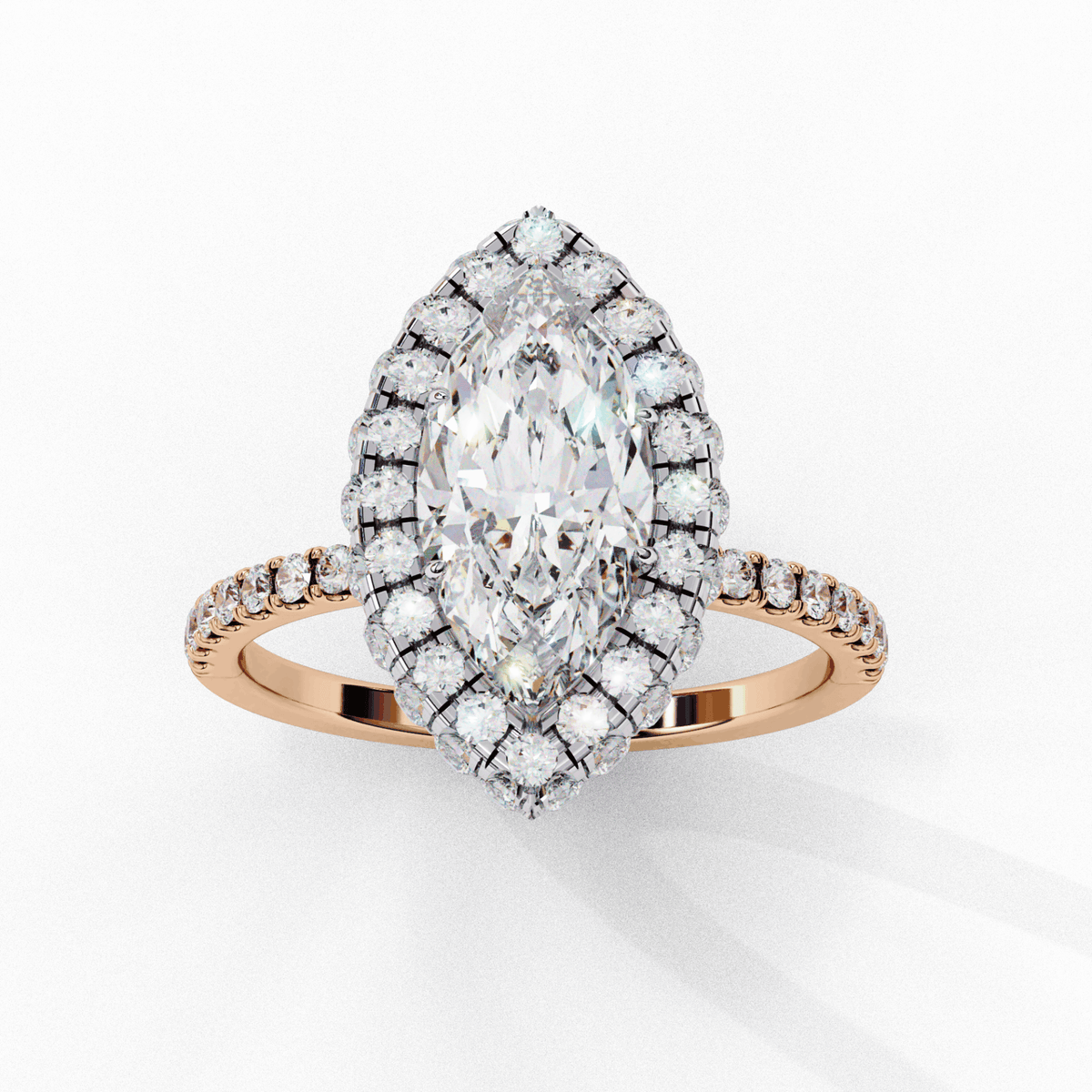 2.25 Carat Marquise Signature Solitaire Ring in Moissanite | House of Estara