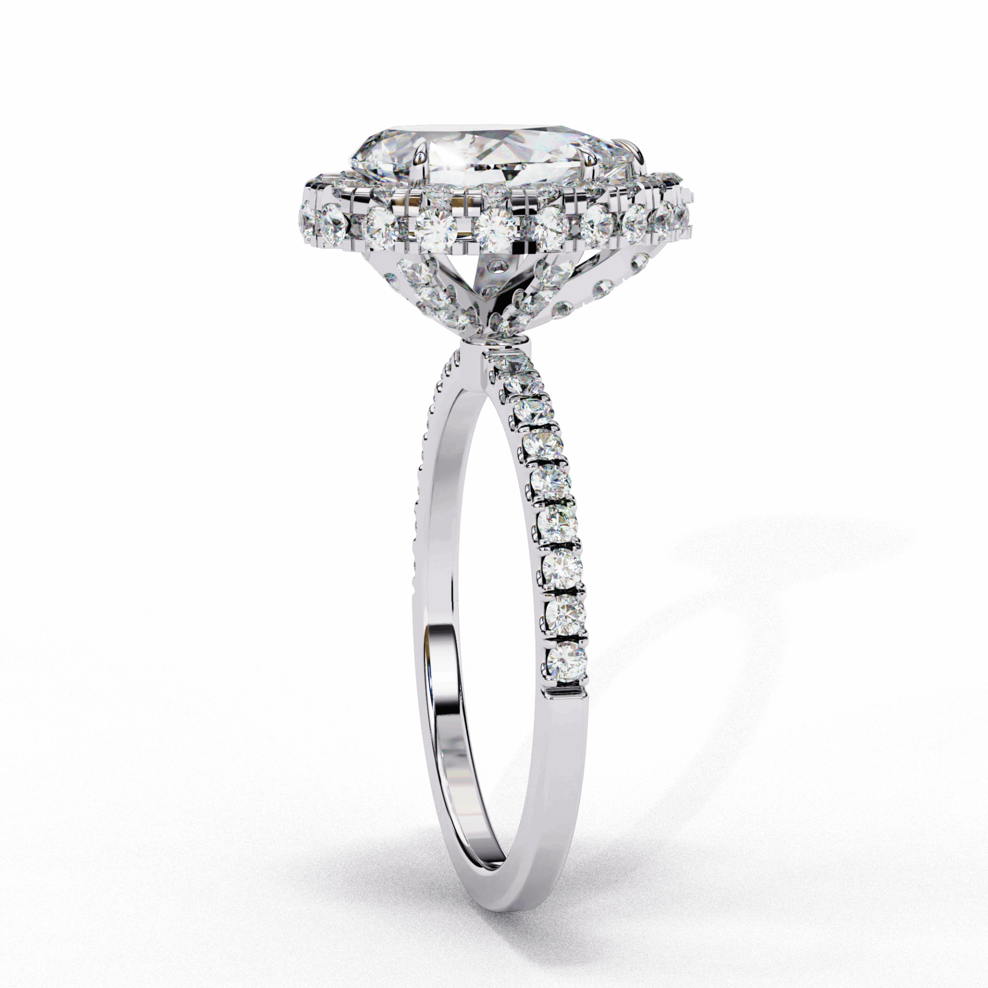 2 Carat Pear Signature Solitaire Ring in Moissanite | House of Estara