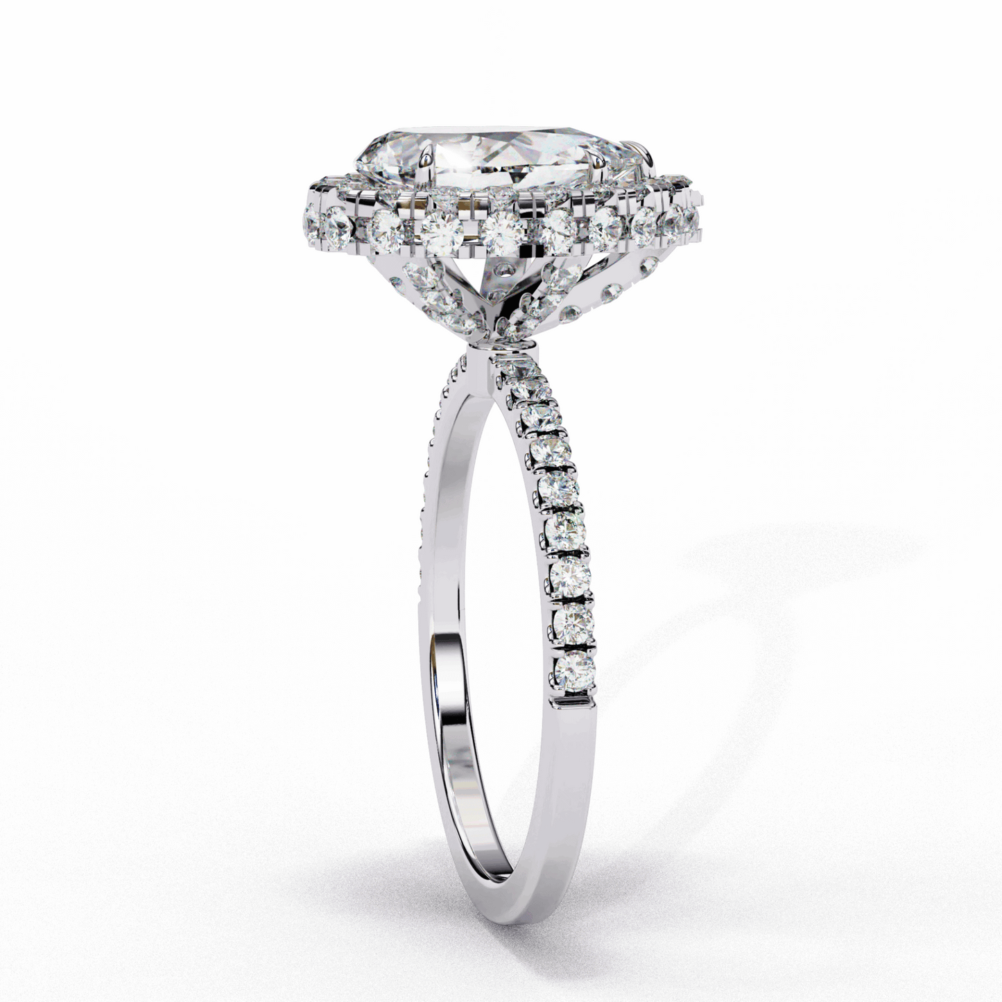 2 Carat Pear Signature Solitaire Ring in Moissanite | House of Estara