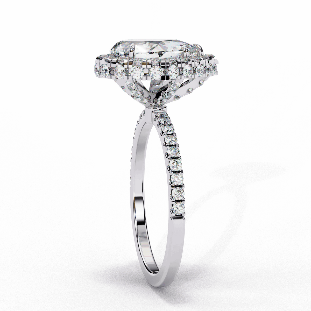 2 Carat Pear Signature Solitaire Ring in Moissanite | House of Estara