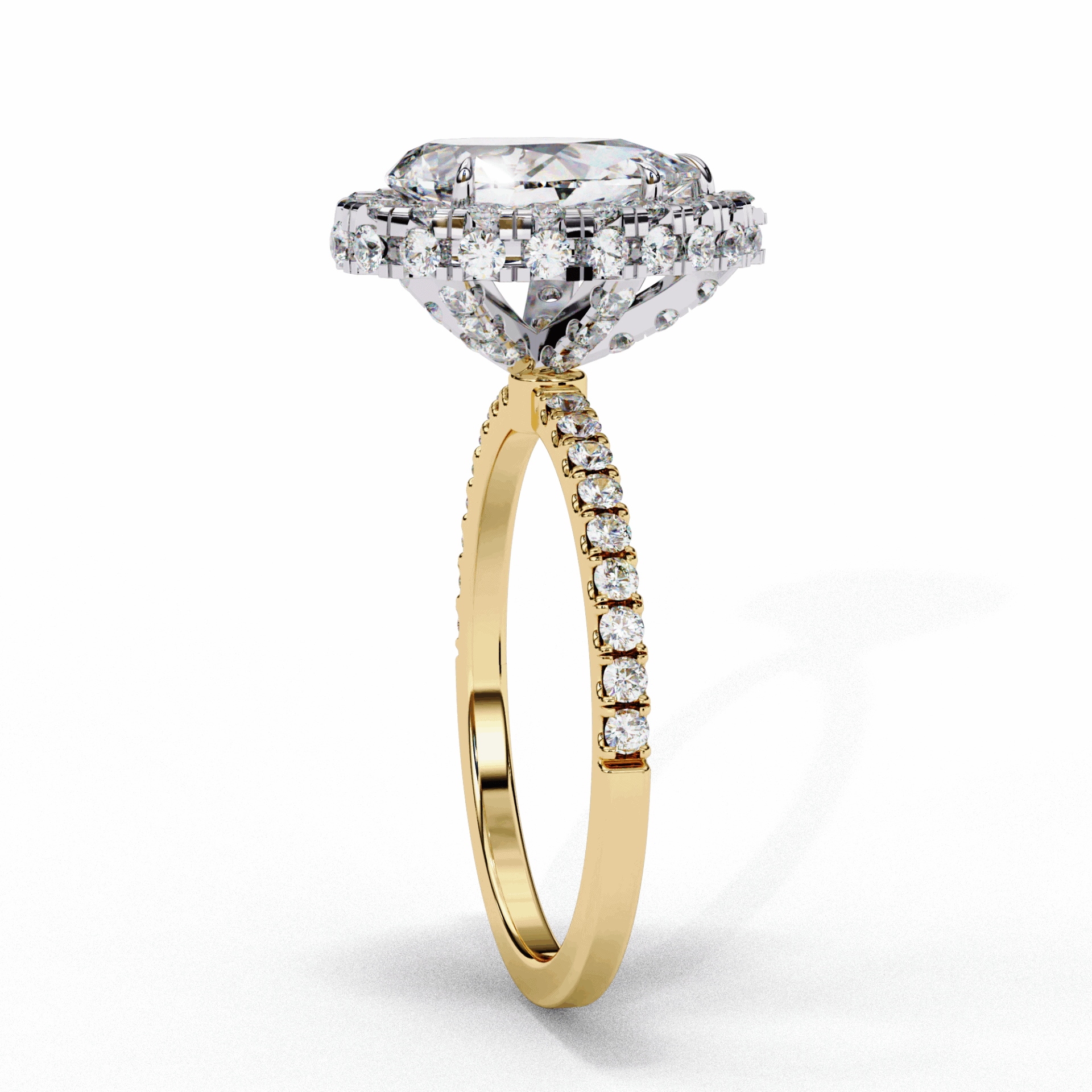 2 Carat Pear Signature Solitaire Ring in Moissanite | House of Estara