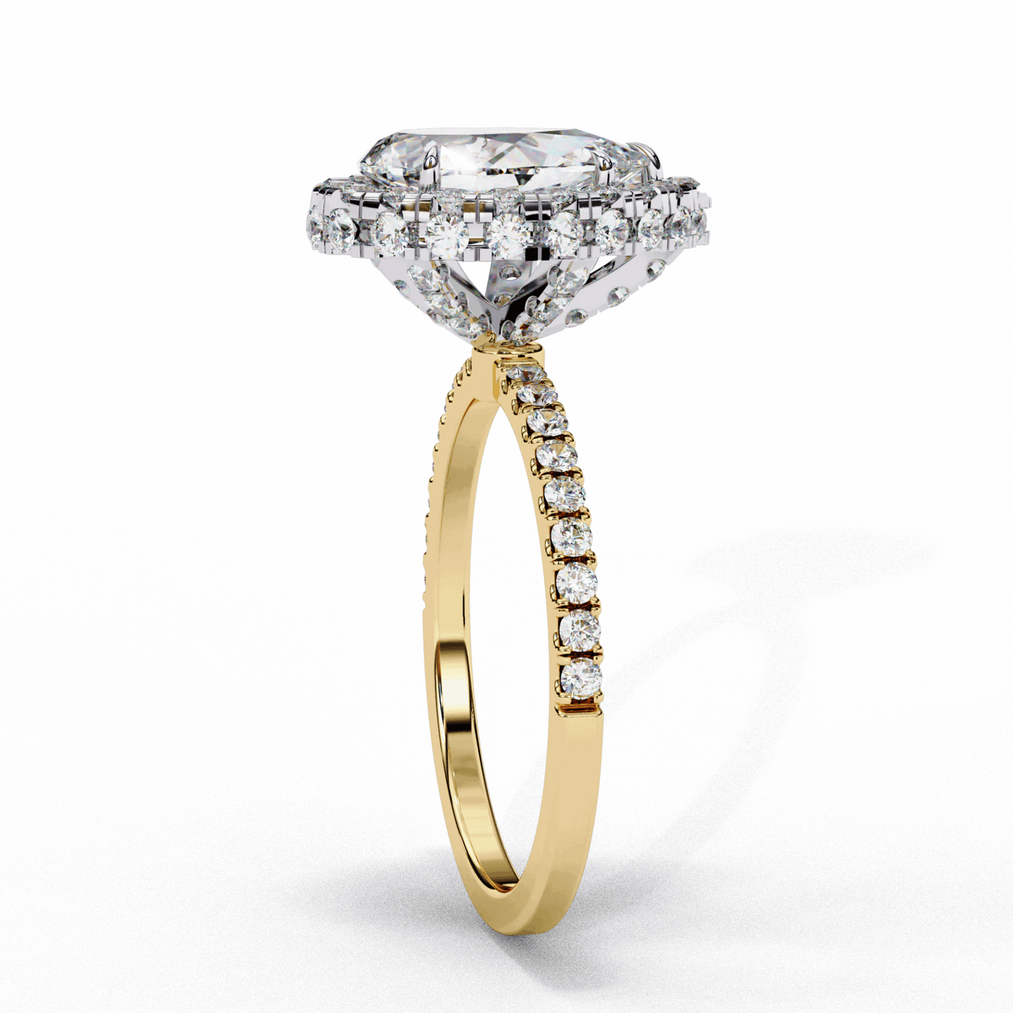 2 Carat Pear Signature Solitaire Ring in Moissanite | House of Estara