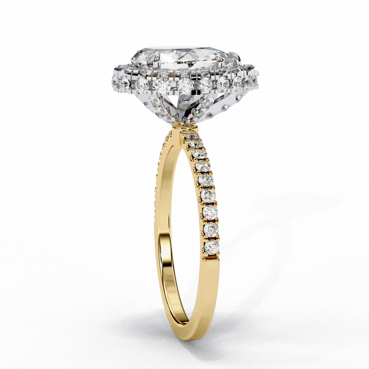 2 Carat Pear Signature Solitaire Ring in Moissanite | House of Estara