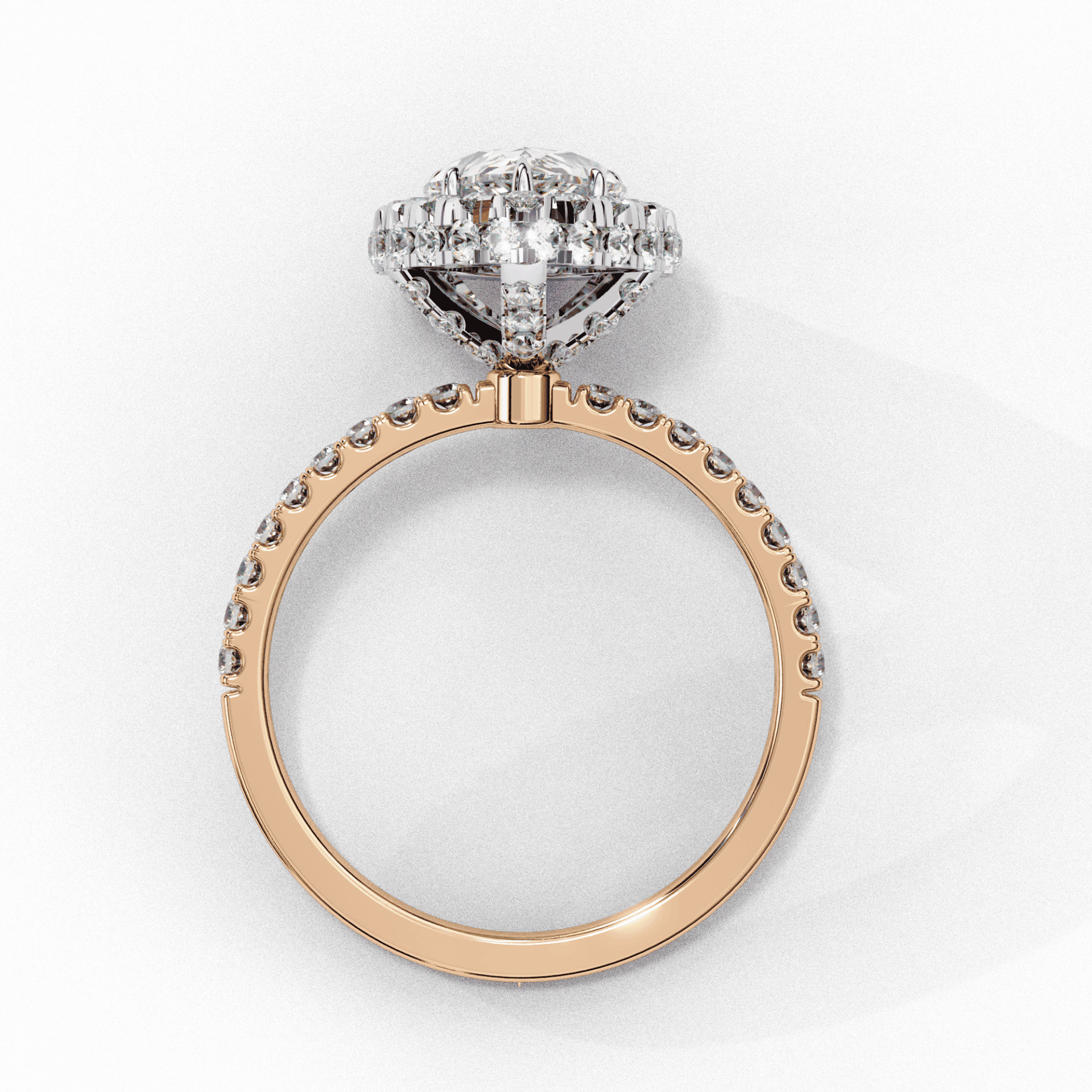 2 Carat Pear Signature Solitaire Ring in Moissanite | House of Estara