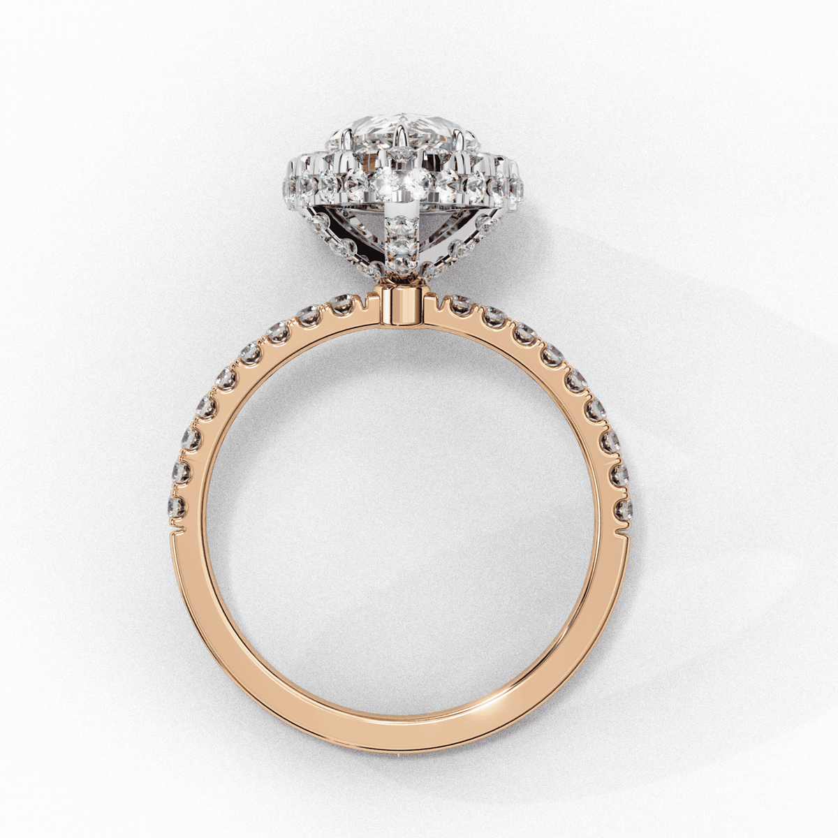 2 Carat Pear Signature Solitaire Ring in Moissanite | House of Estara