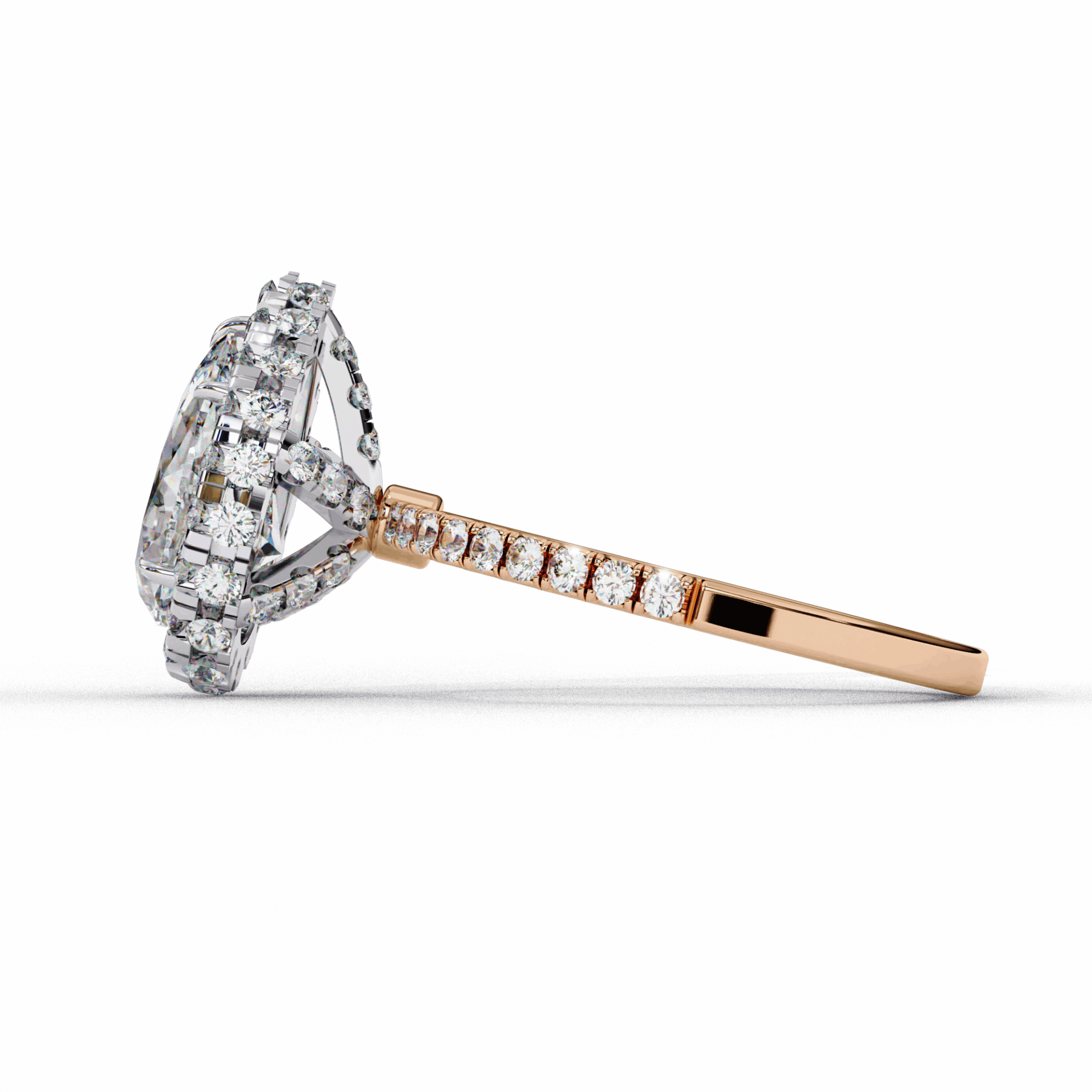 2 Carat Pear Signature Solitaire Ring in Moissanite | House of Estara