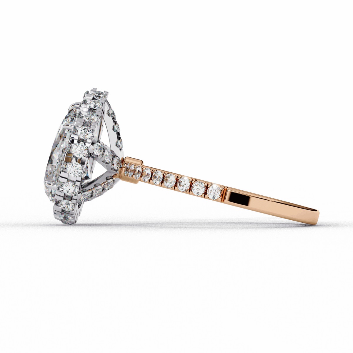 2 Carat Pear Signature Solitaire Ring in Moissanite | House of Estara
