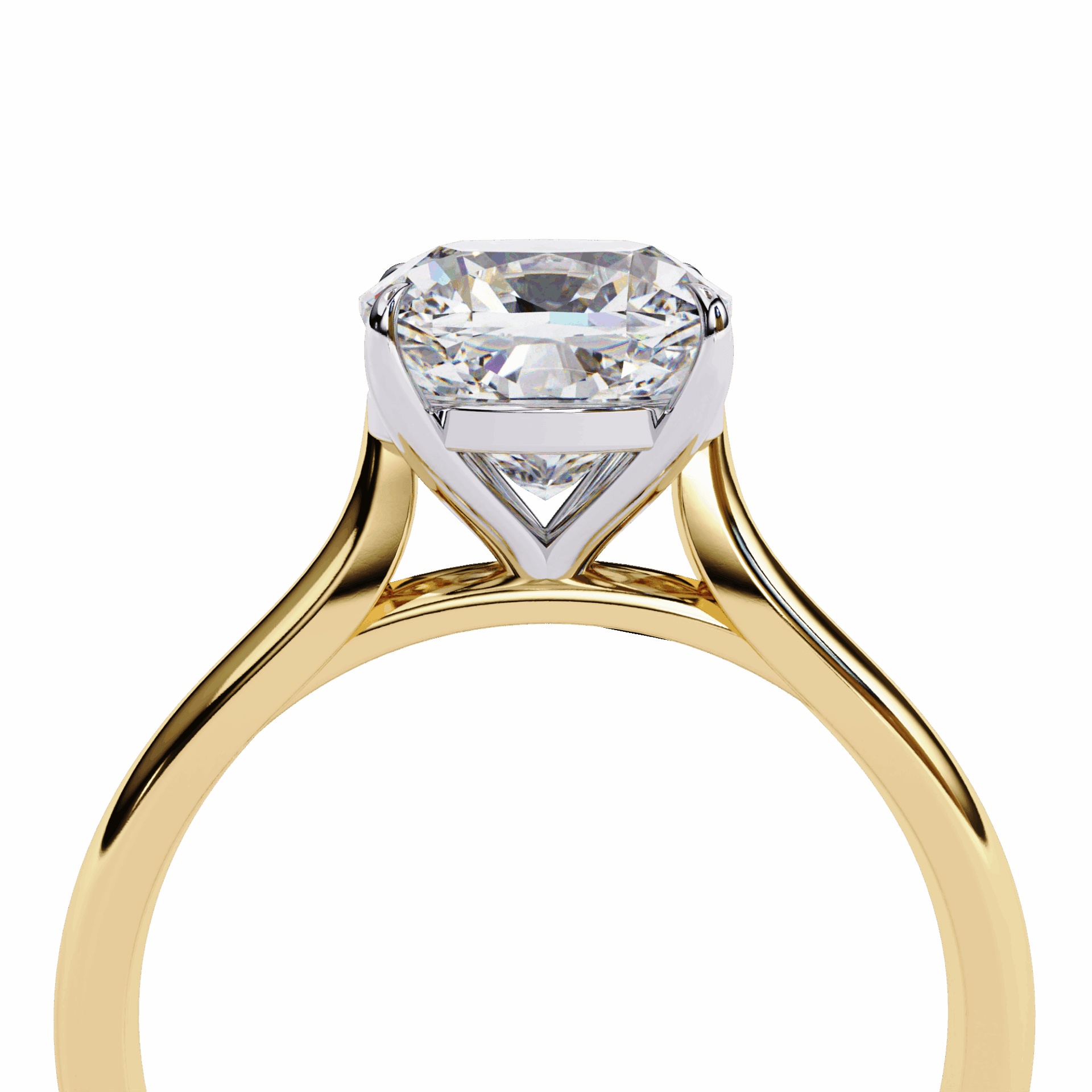 2.75 Carat Cushion Classic Solitaire Ring in Moissanite | House of Estara