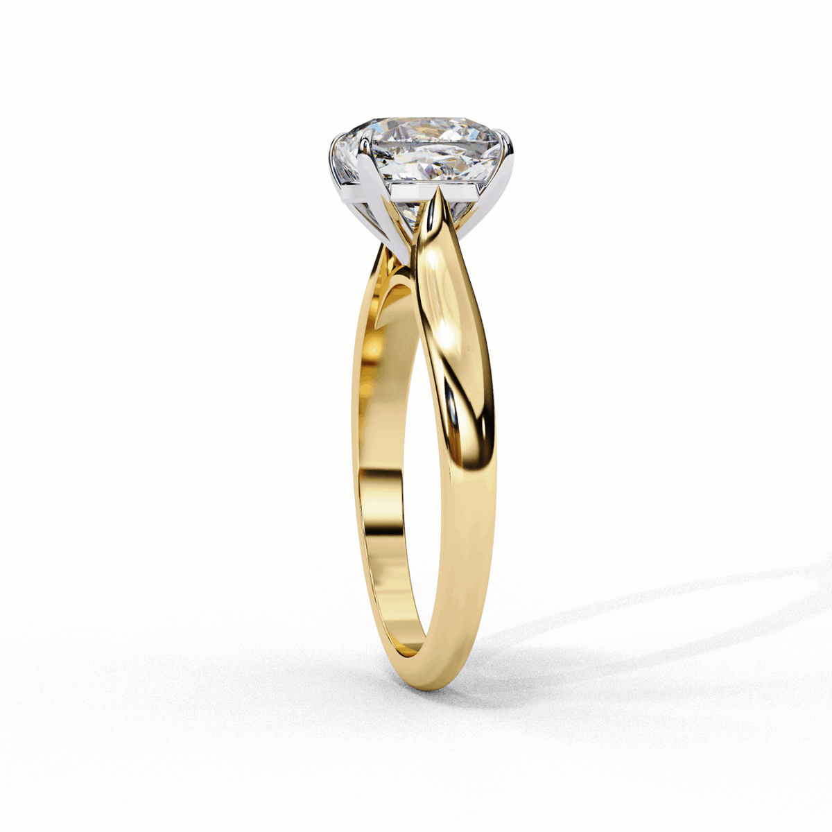 2.75 Carat Cushion Classic Solitaire Ring in Moissanite | House of Estara