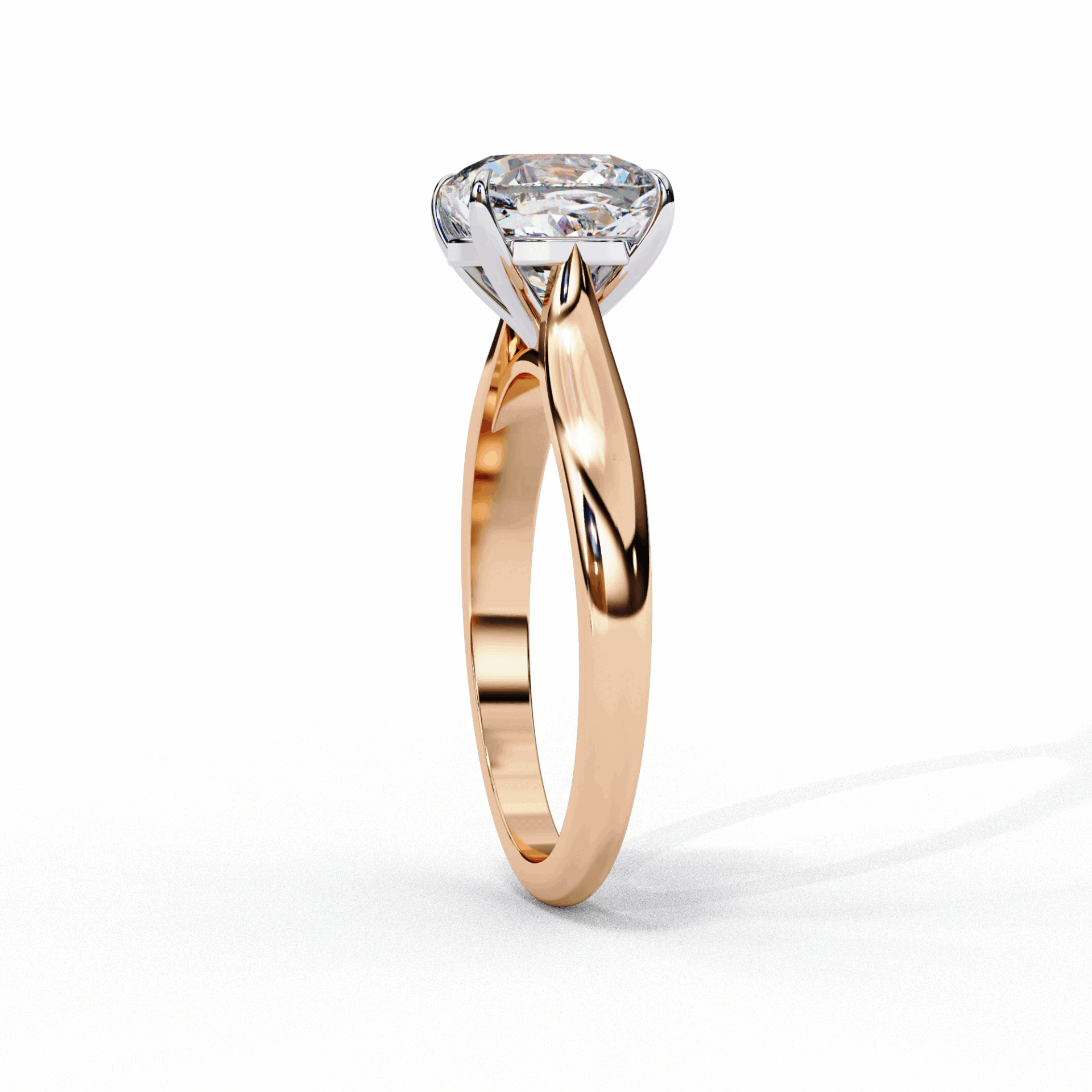 2.75 Carat Cushion Classic Solitaire Ring in Moissanite | House of Estara