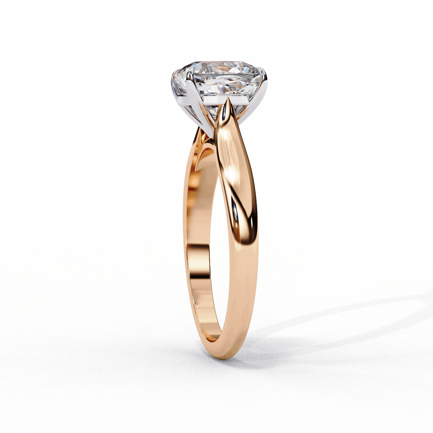 2.75 Carat Cushion Classic Solitaire Ring in Moissanite | House of Estara
