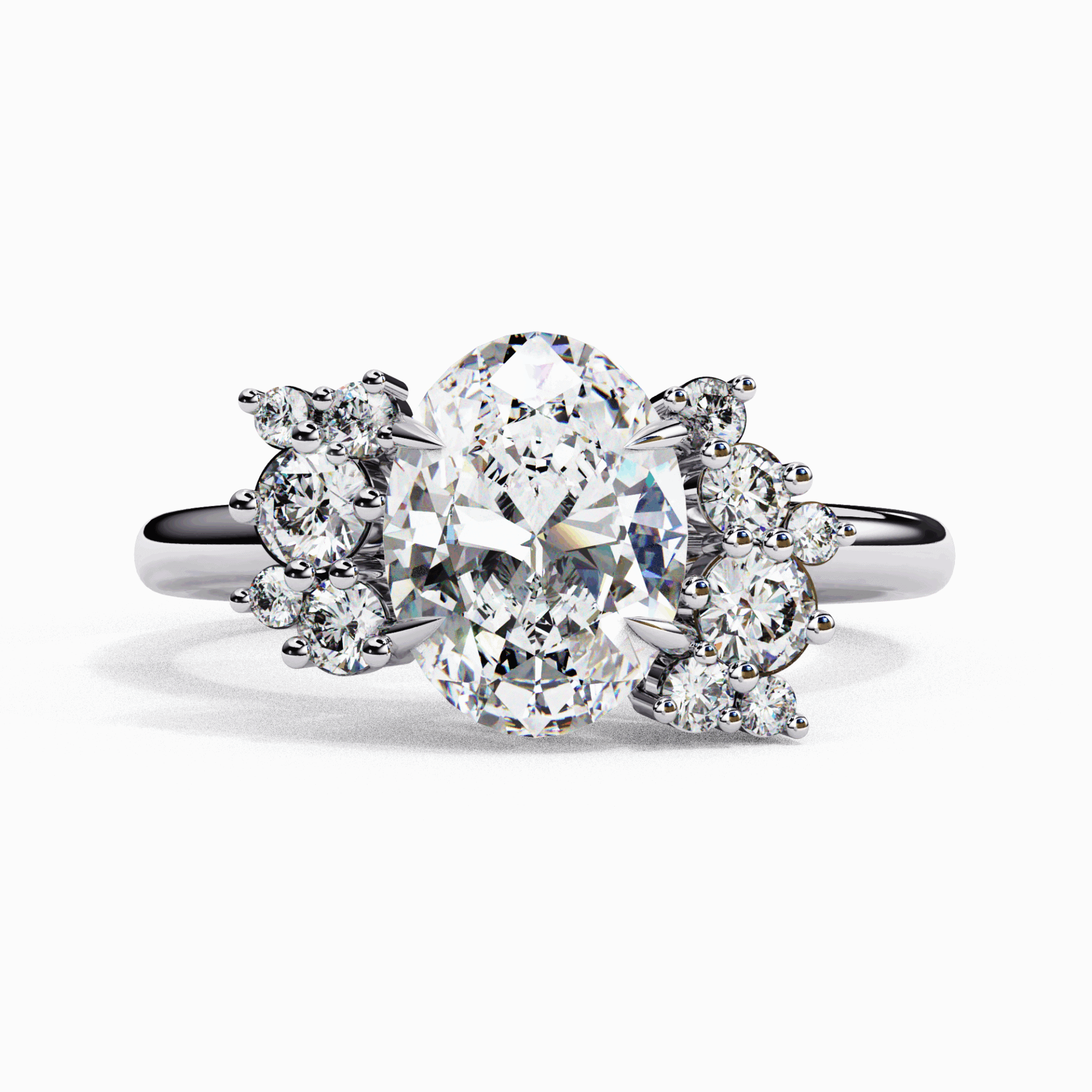 1.25 Carat Oval Classic Solitaire Forever Band in Moissanite | House of Estara