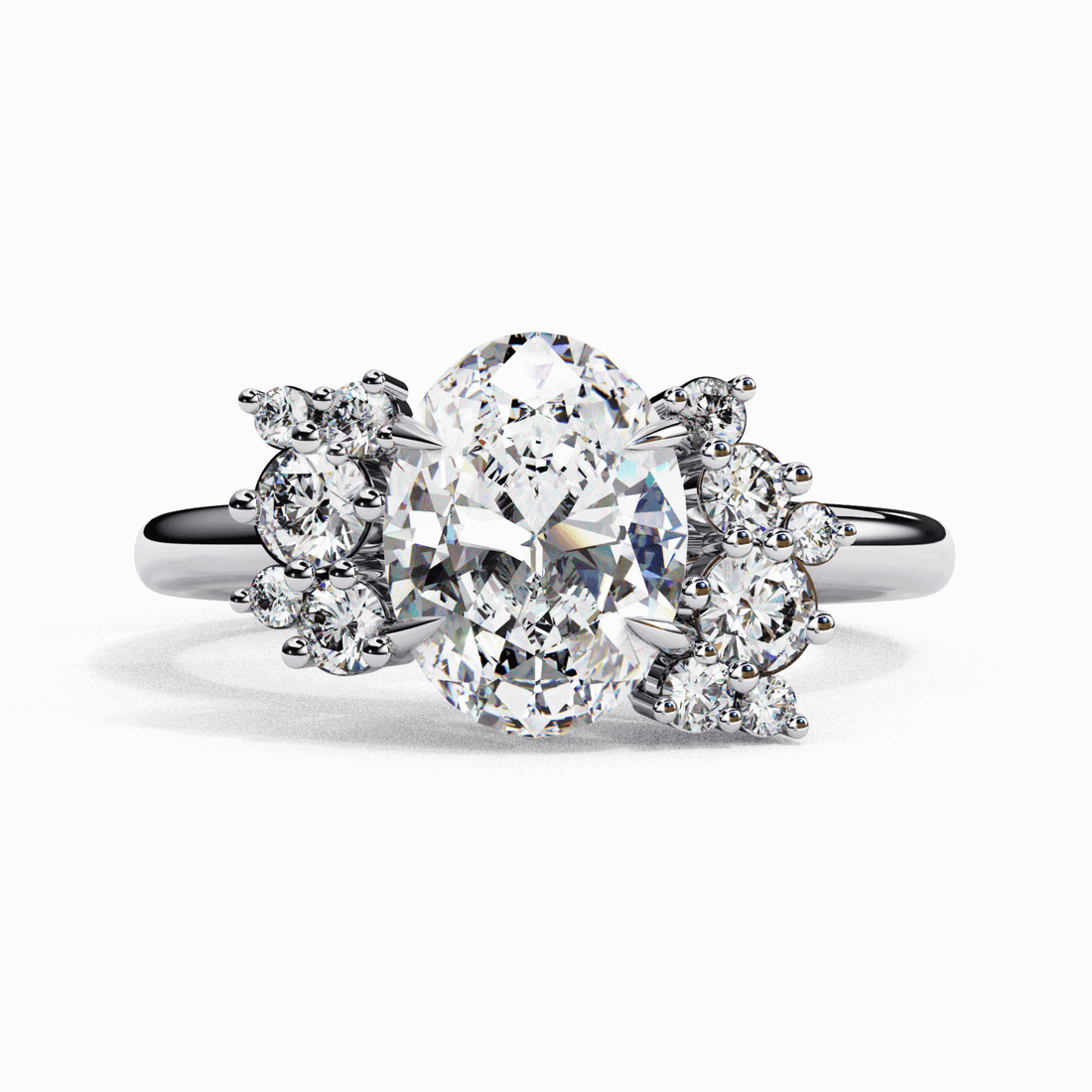 1.25 Carat Oval Classic Solitaire Forever Band in Moissanite | House of Estara