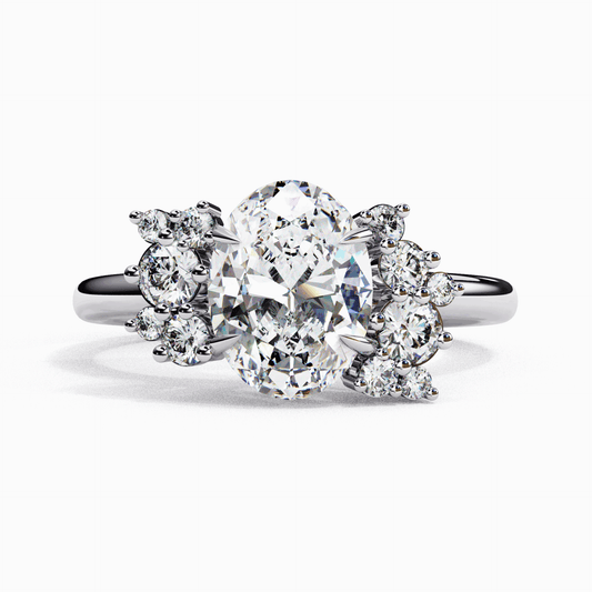 1.25 Carat Oval Classic Solitaire Forever Band in Moissanite | House of Estara