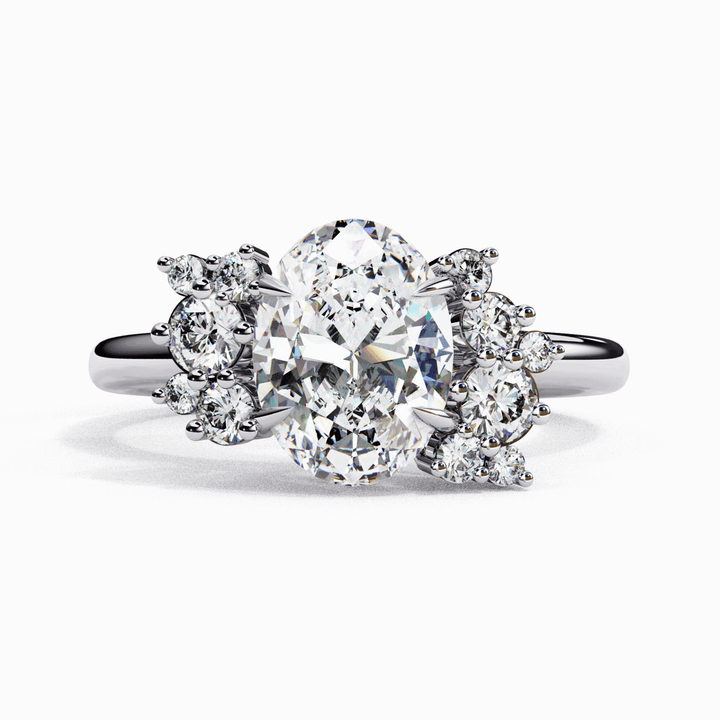 1.25 Carat Oval Classic Solitaire Forever Band in Moissanite | House of Estara