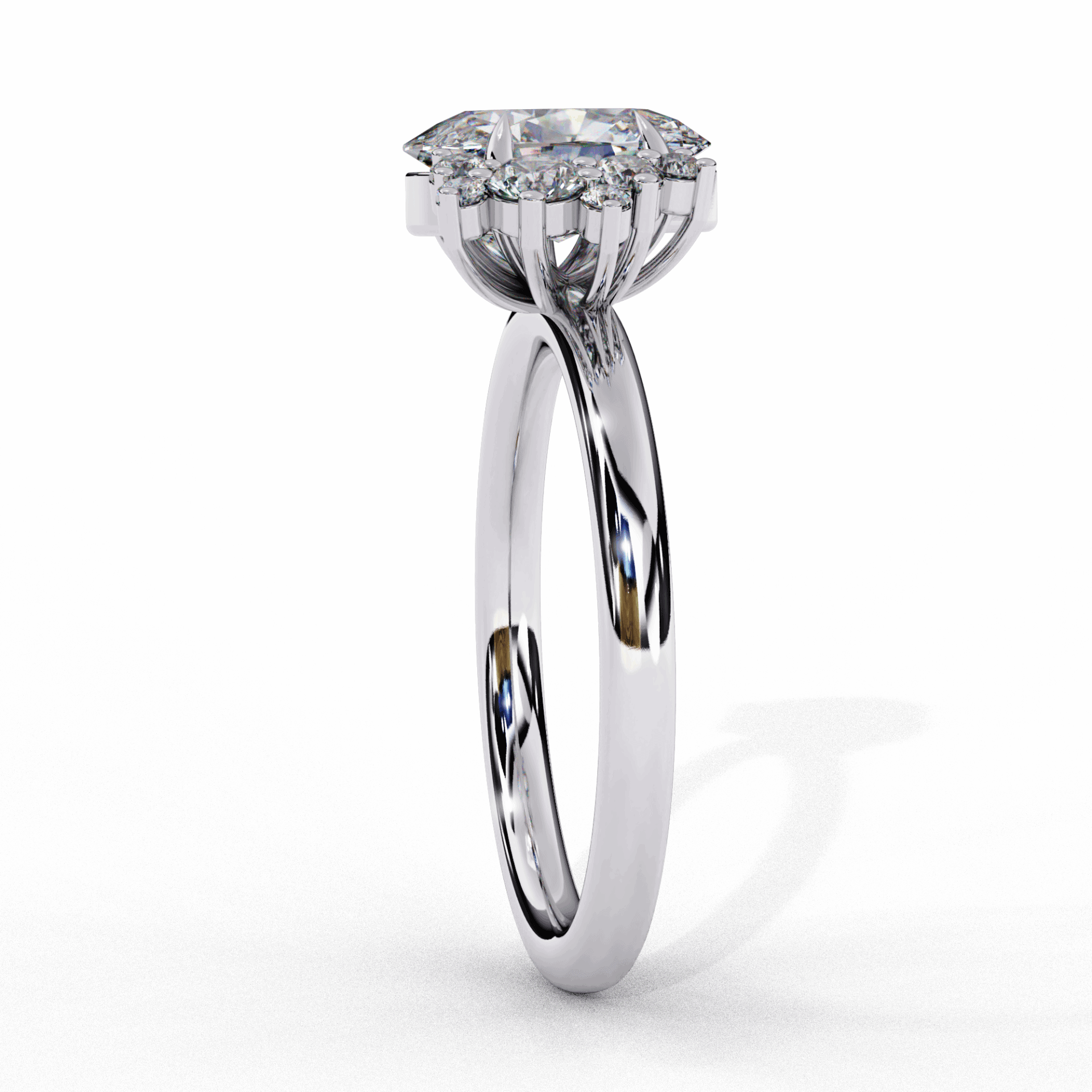 1.25 Carat Oval Classic Solitaire Forever Band in Moissanite | House of Estara