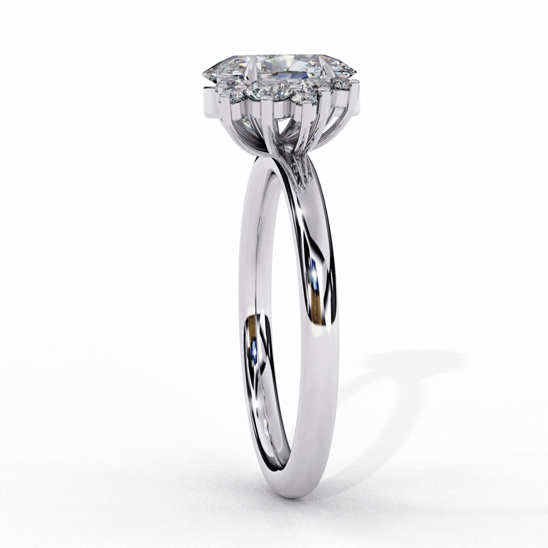 1.25 Carat Oval Classic Solitaire Forever Band in Moissanite | House of Estara