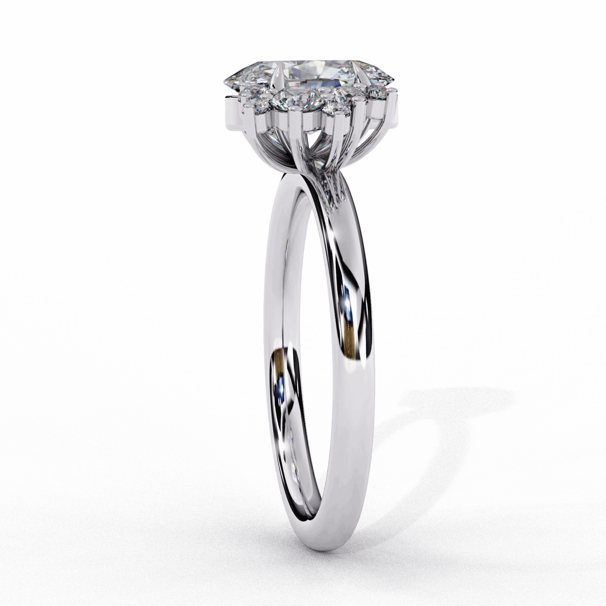 1.25 Carat Oval Classic Solitaire Forever Band in Moissanite | House of Estara