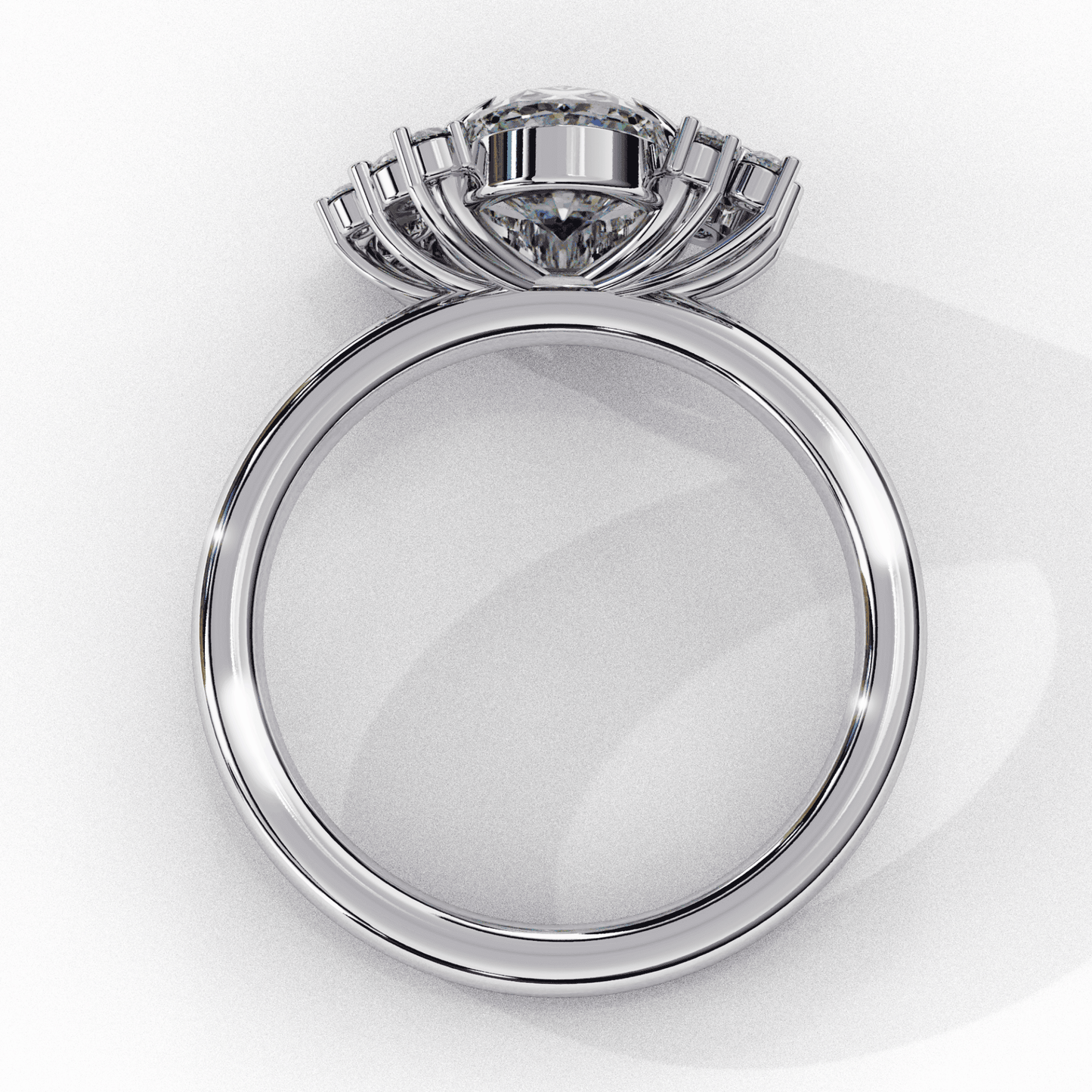 1.25 Carat Oval Classic Solitaire Forever Band in Moissanite | House of Estara