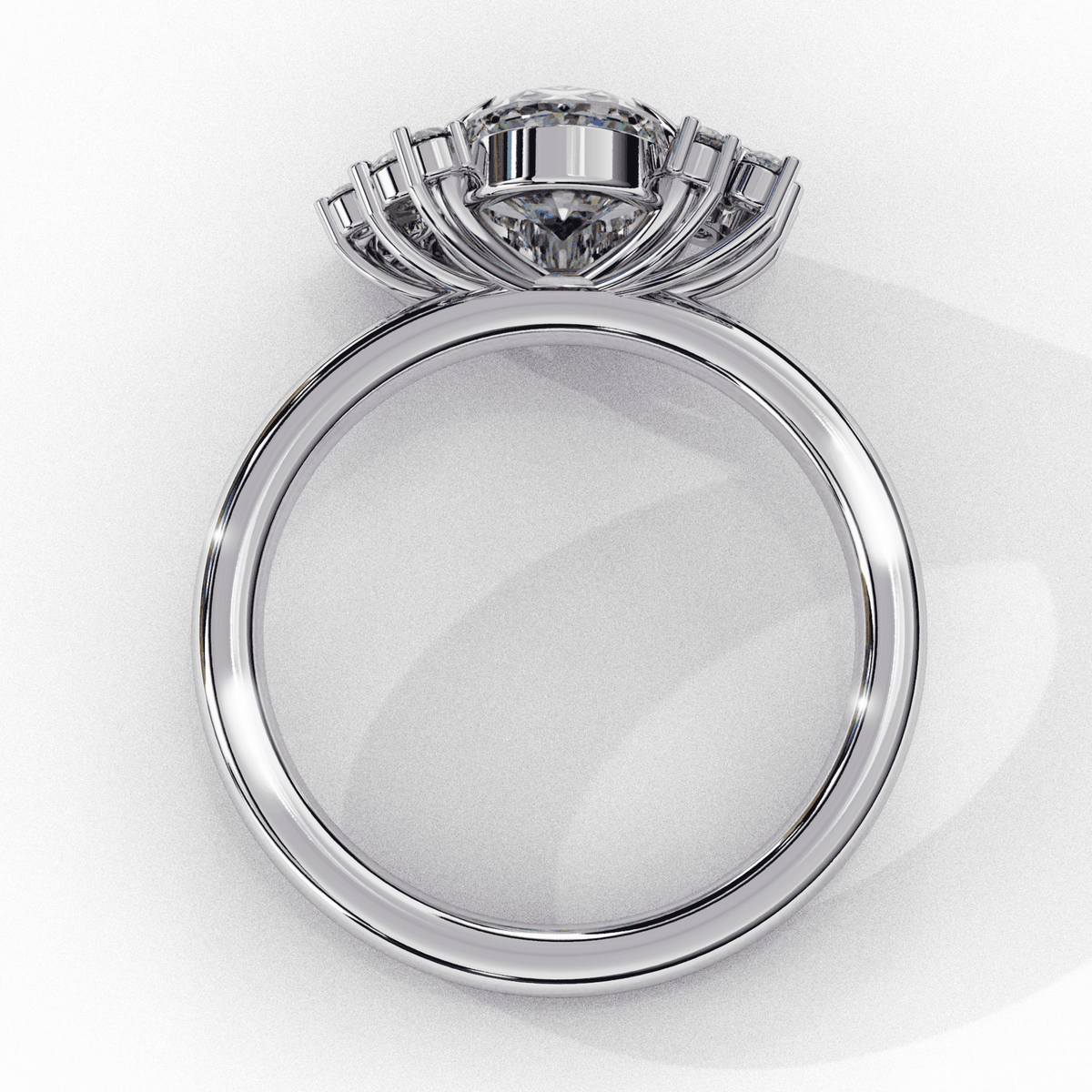 1.25 Carat Oval Classic Solitaire Forever Band in Moissanite | House of Estara