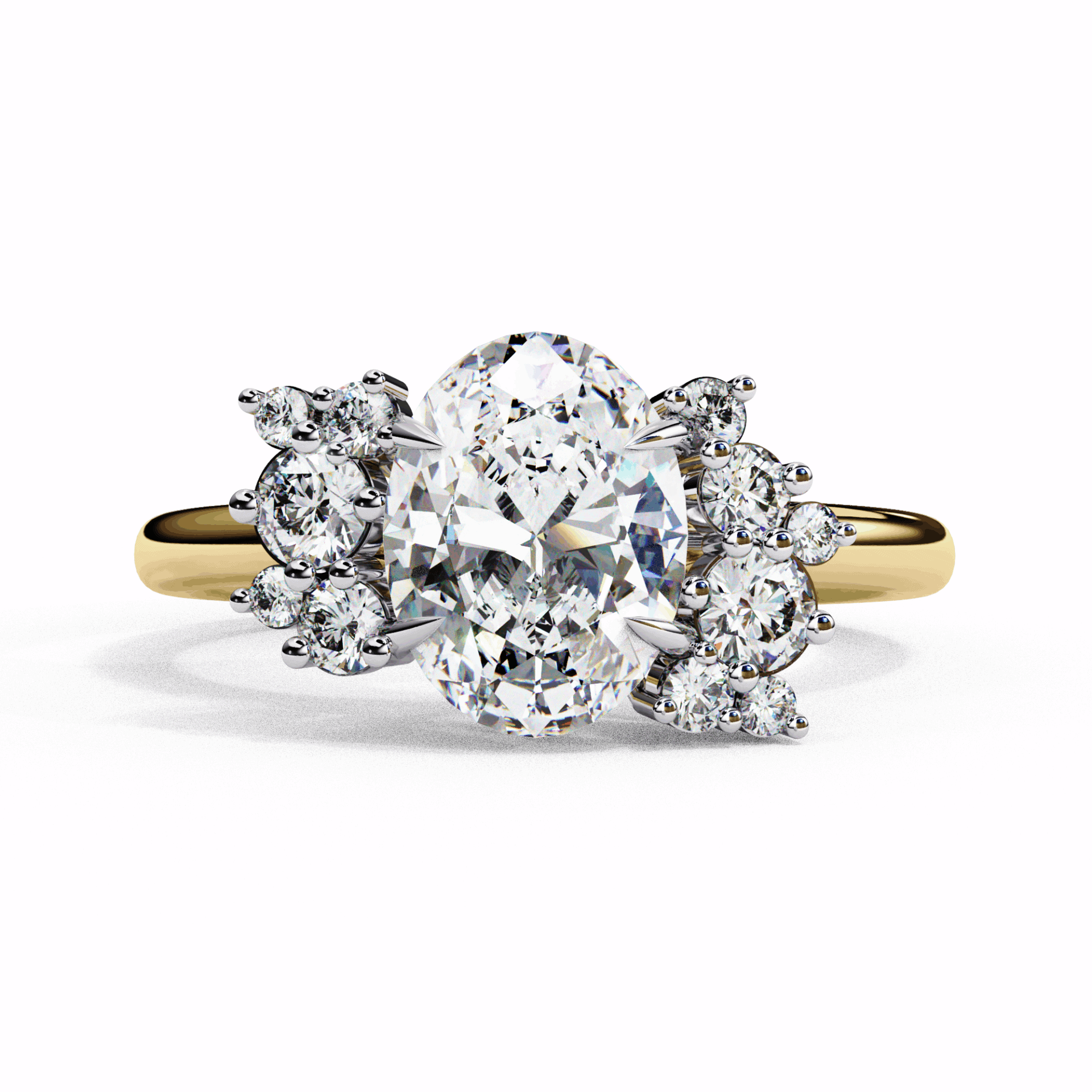 1.25 Carat Oval Classic Solitaire Forever Band in Moissanite | House of Estara