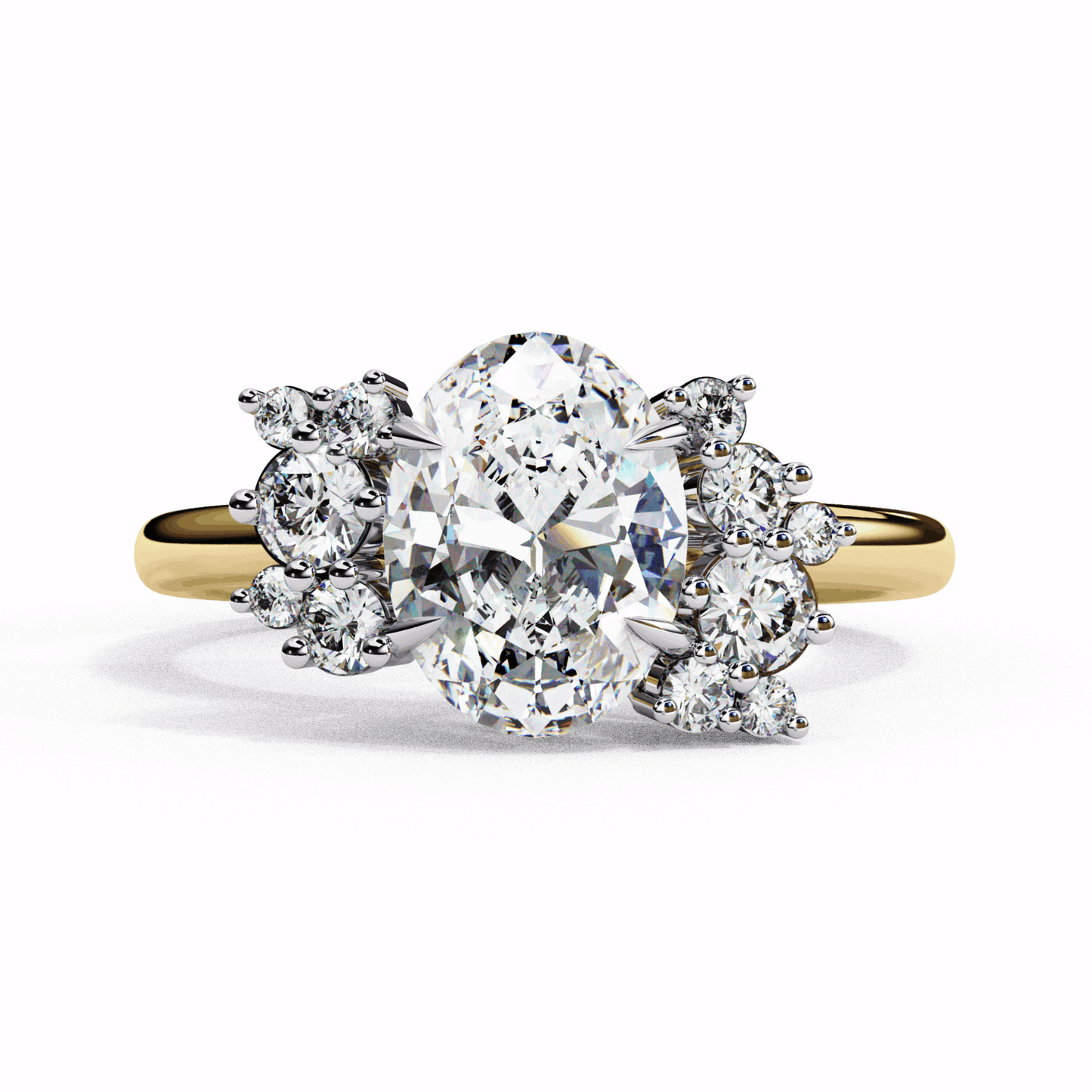 1.25 Carat Oval Classic Solitaire Forever Band in Moissanite | House of Estara
