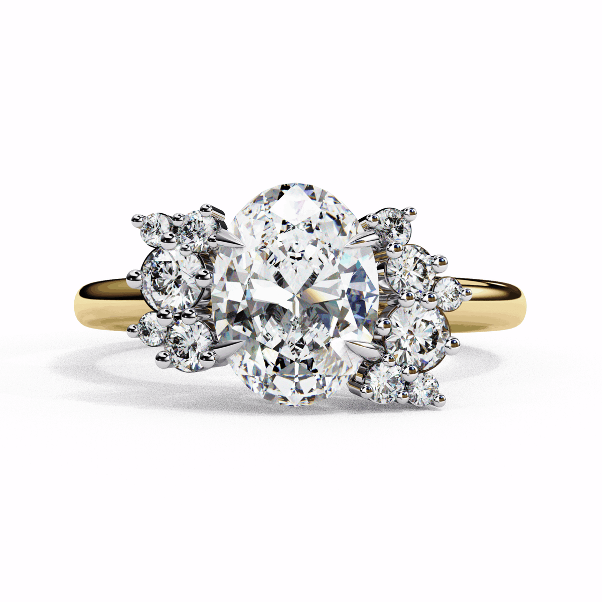 1.25 Carat Oval Classic Solitaire Forever Band in Moissanite | House of Estara