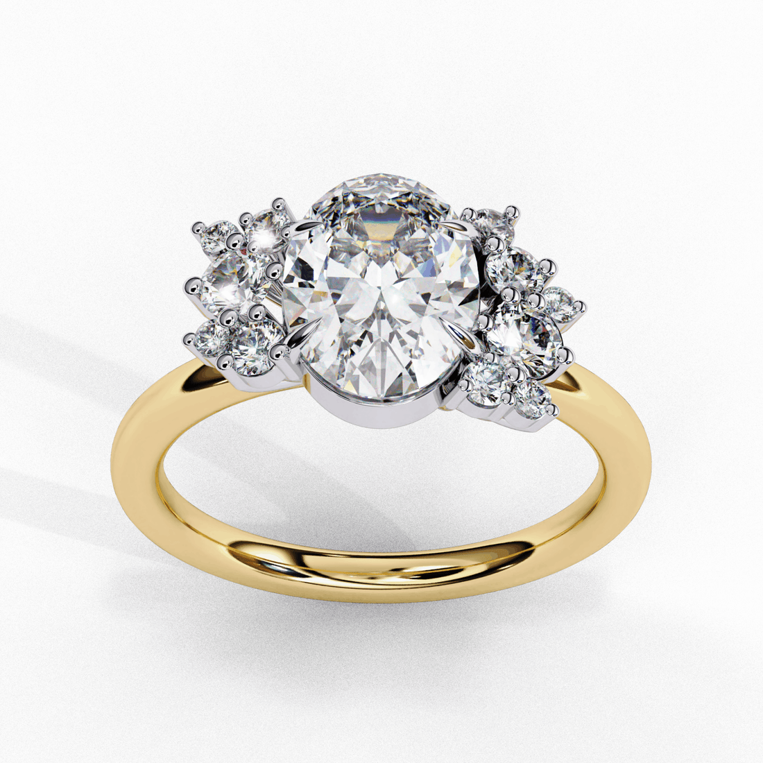 1.25 Carat Oval Classic Solitaire Forever Band in Moissanite | House of Estara