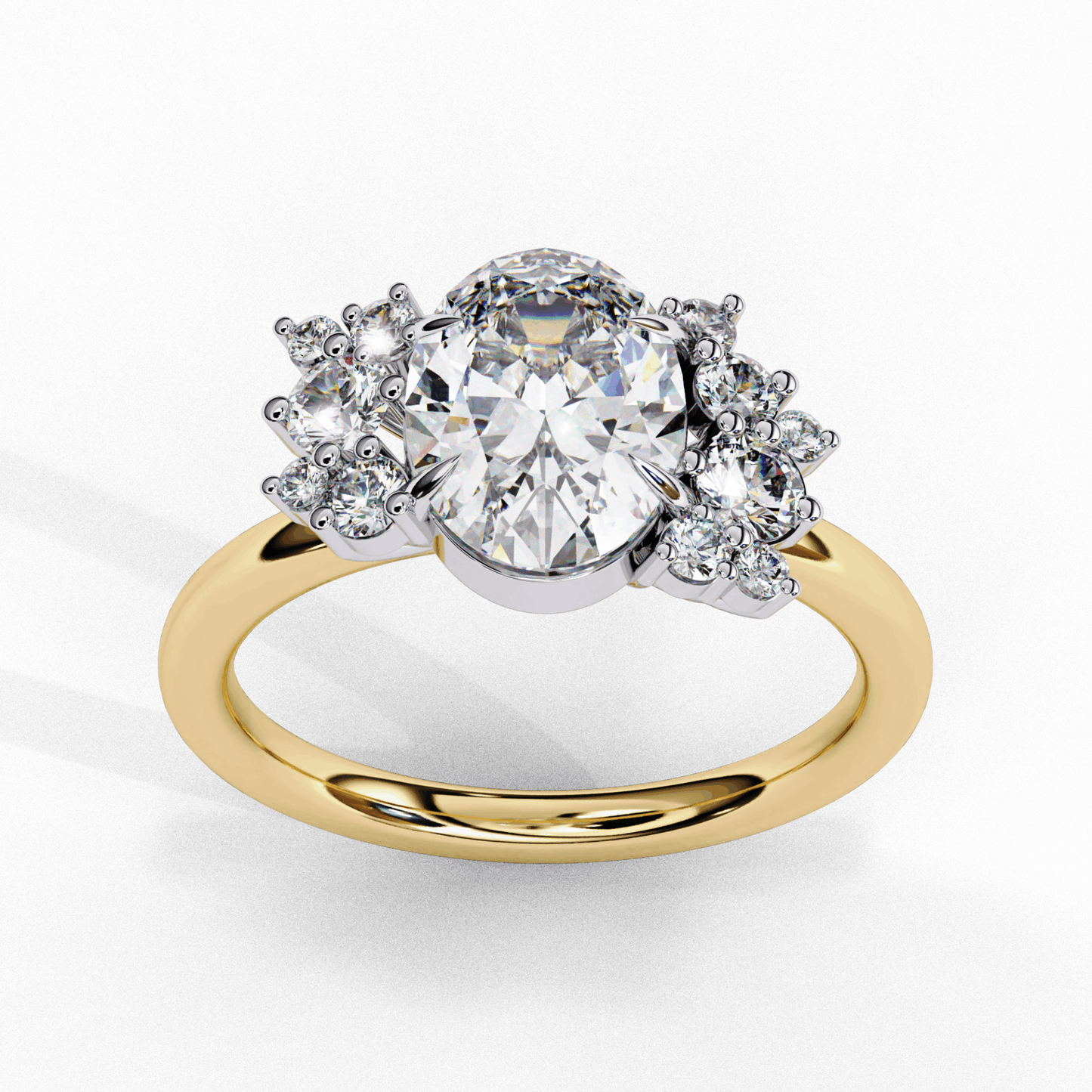 1.25 Carat Oval Classic Solitaire Forever Band in Moissanite | House of Estara