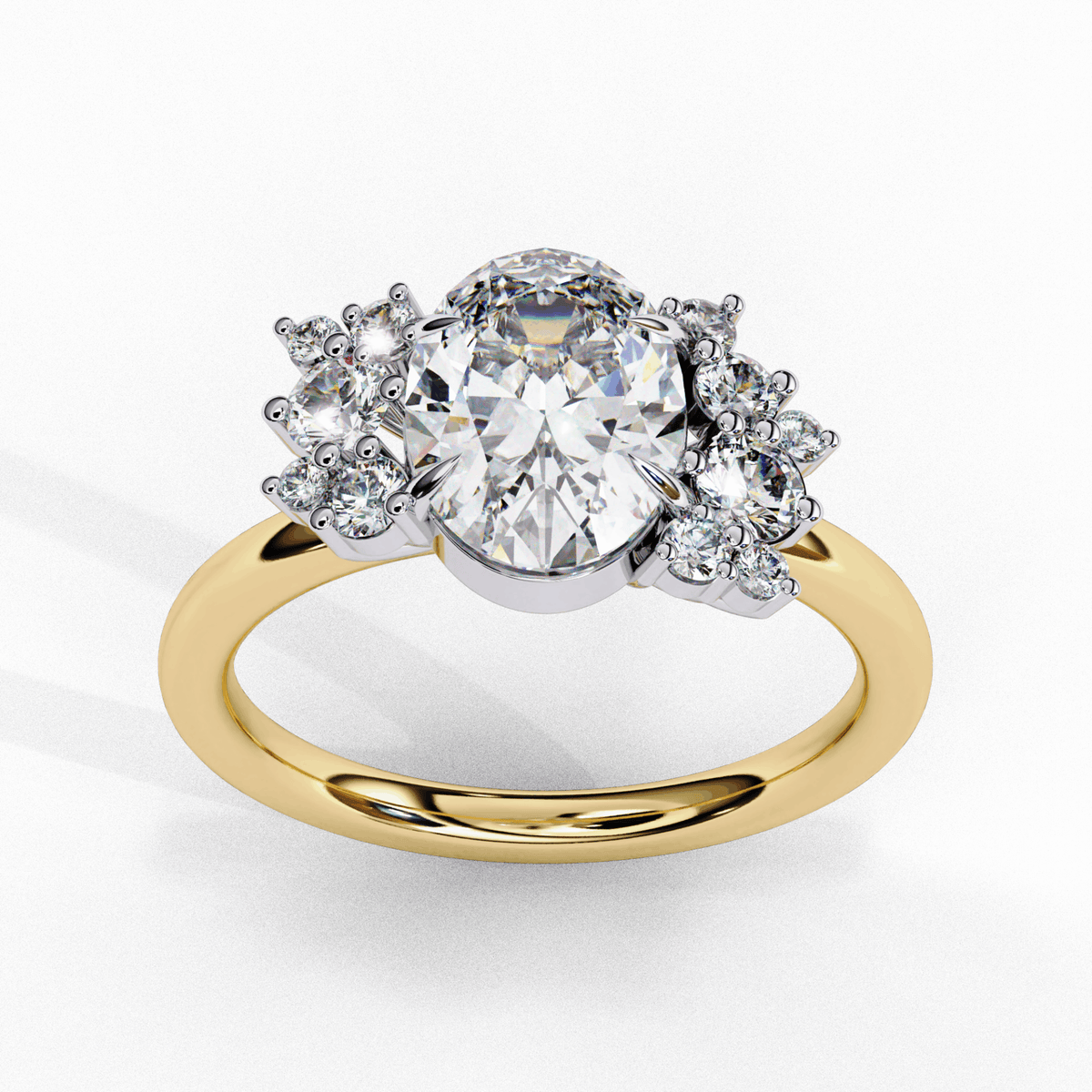 1.25 Carat Oval Classic Solitaire Forever Band in Moissanite | House of Estara