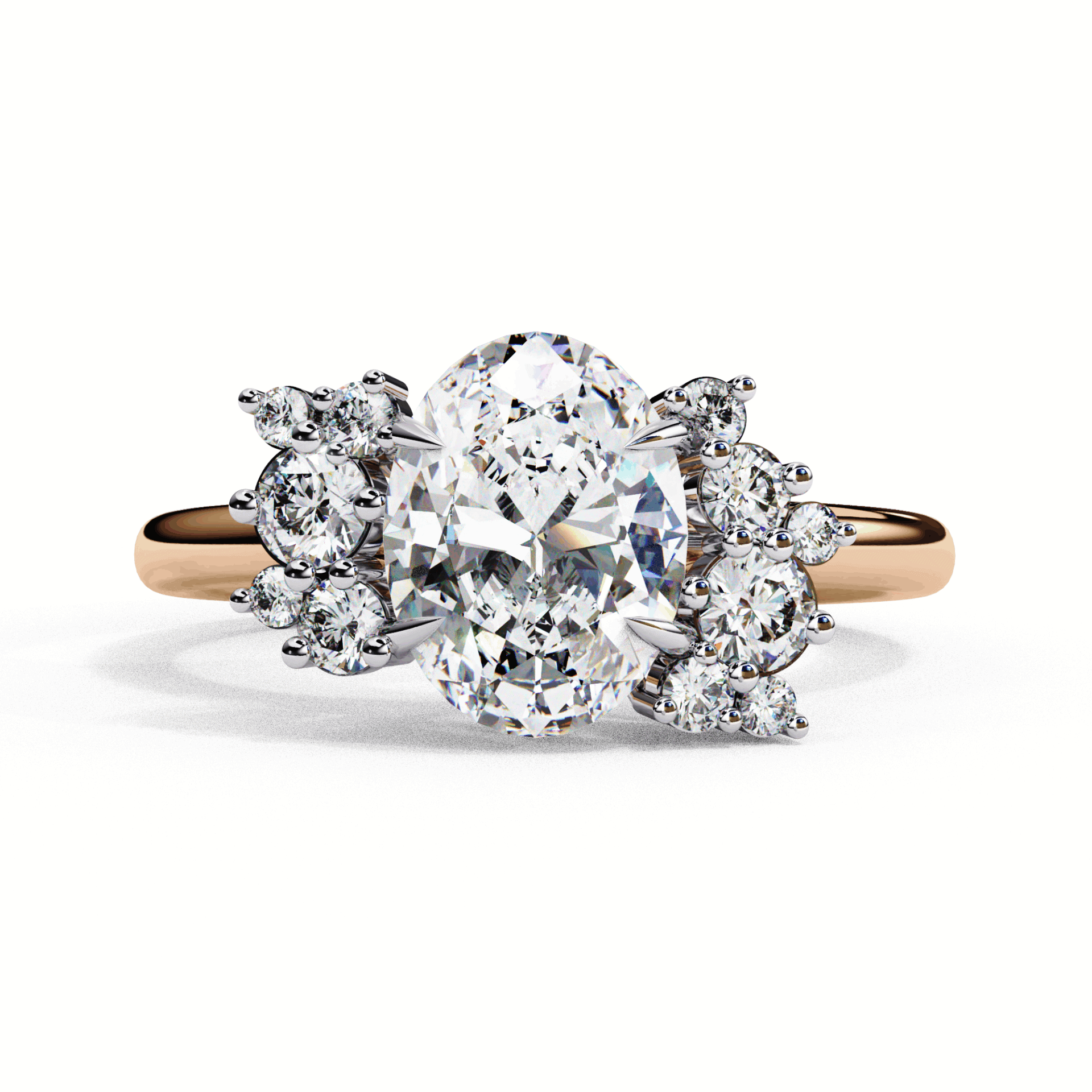 1.25 Carat Oval Classic Solitaire Forever Band in Moissanite | House of Estara