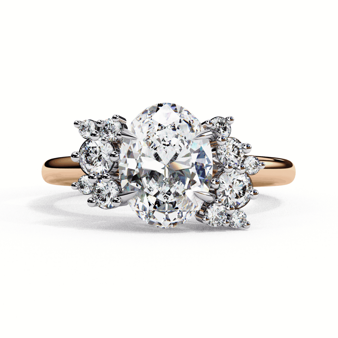 1.25 Carat Oval Classic Solitaire Forever Band in Moissanite | House of Estara