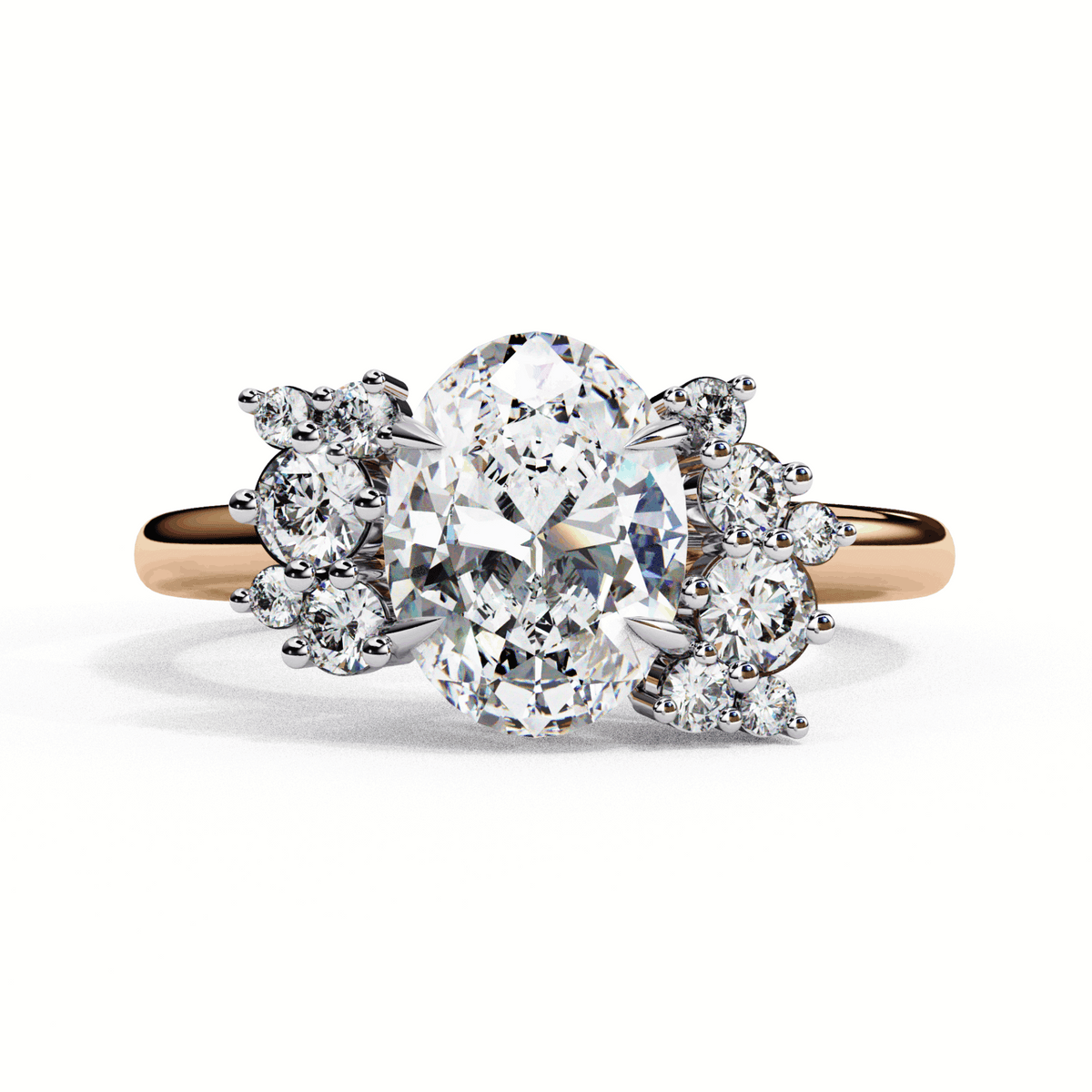 1.25 Carat Oval Classic Solitaire Forever Band in Moissanite | House of Estara