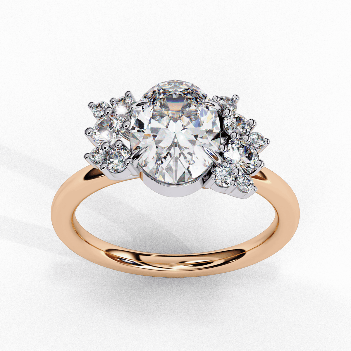 1.25 Carat Oval Classic Solitaire Forever Band in Moissanite | House of Estara