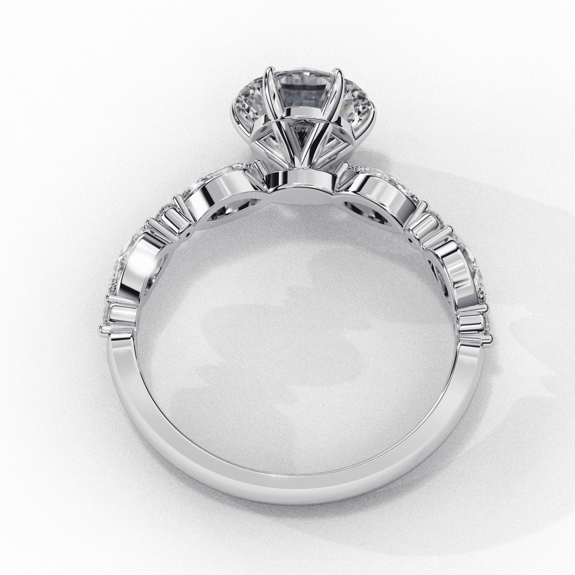 2.75 Carat Round Endless Love Solitaire Ring in Moissanite | House of Estara