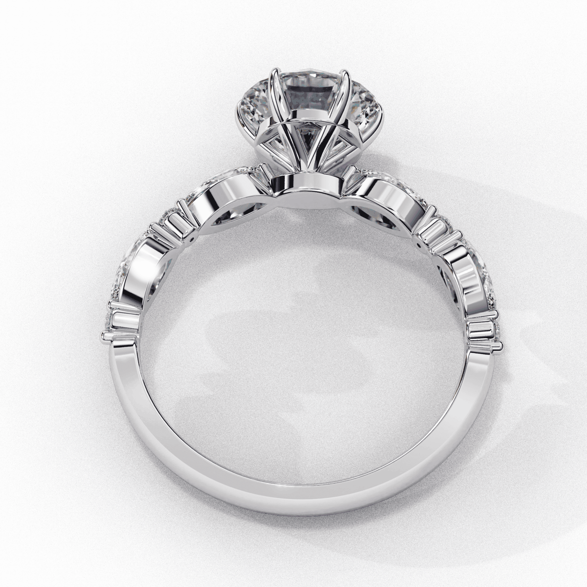 2.75 Carat Round Endless Love Solitaire Ring in Moissanite | House of Estara