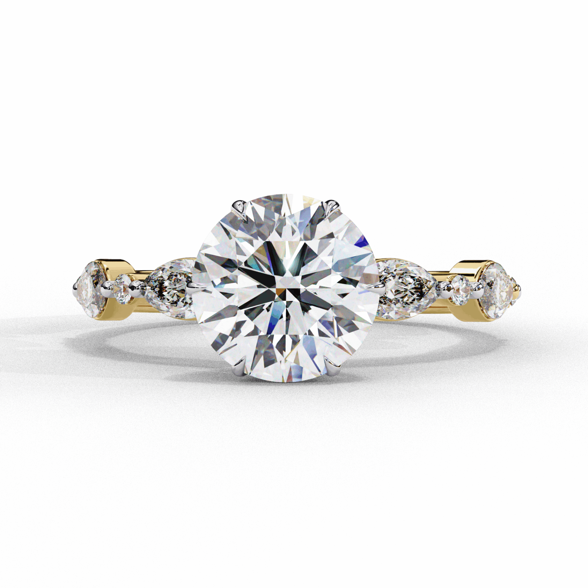2.75 Carat Round Endless Love Solitaire Ring in Moissanite | House of Estara
