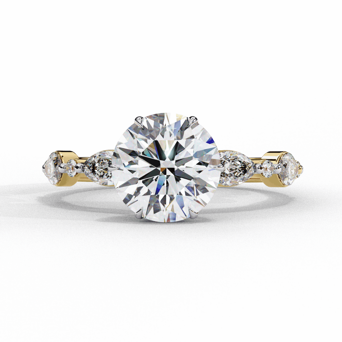 2.75 Carat Round Endless Love Solitaire Ring in Moissanite | House of Estara