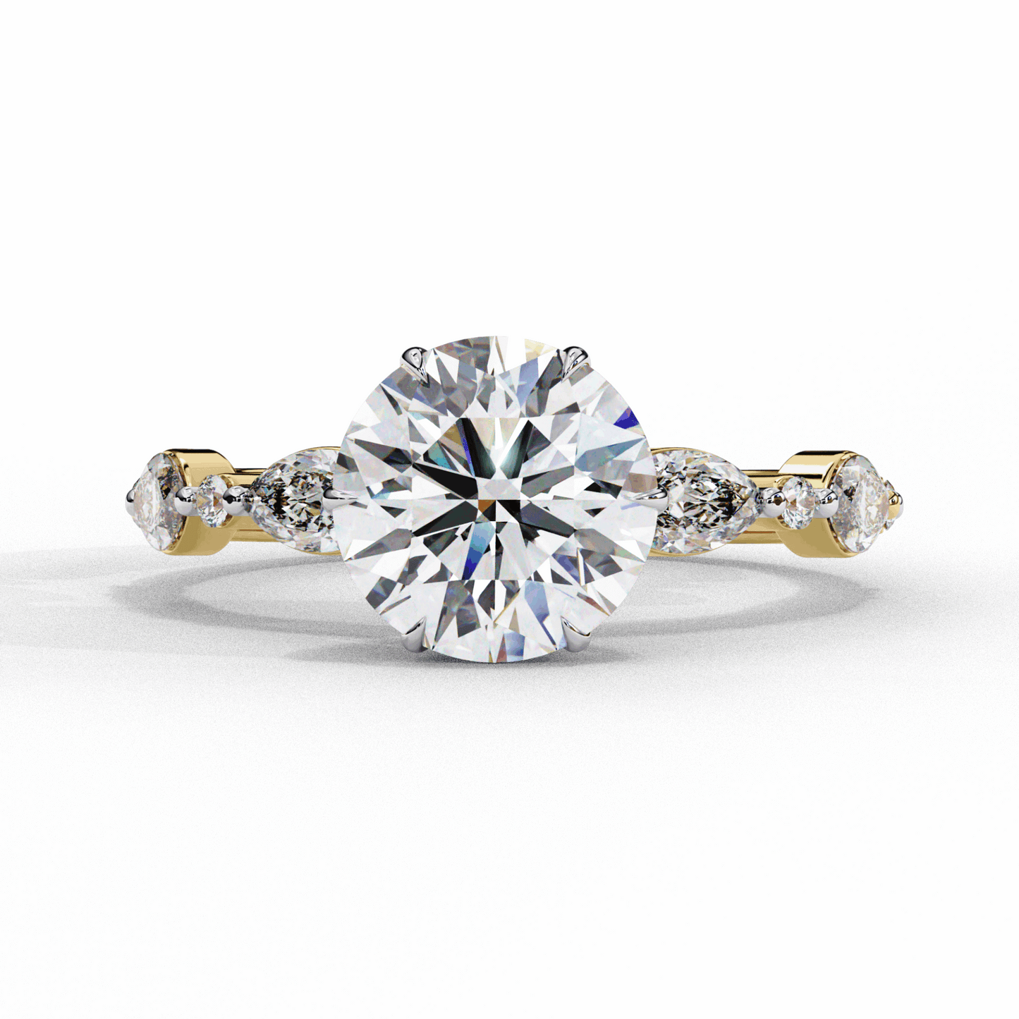 2.75 Carat Round Endless Love Solitaire Ring in Moissanite | House of Estara