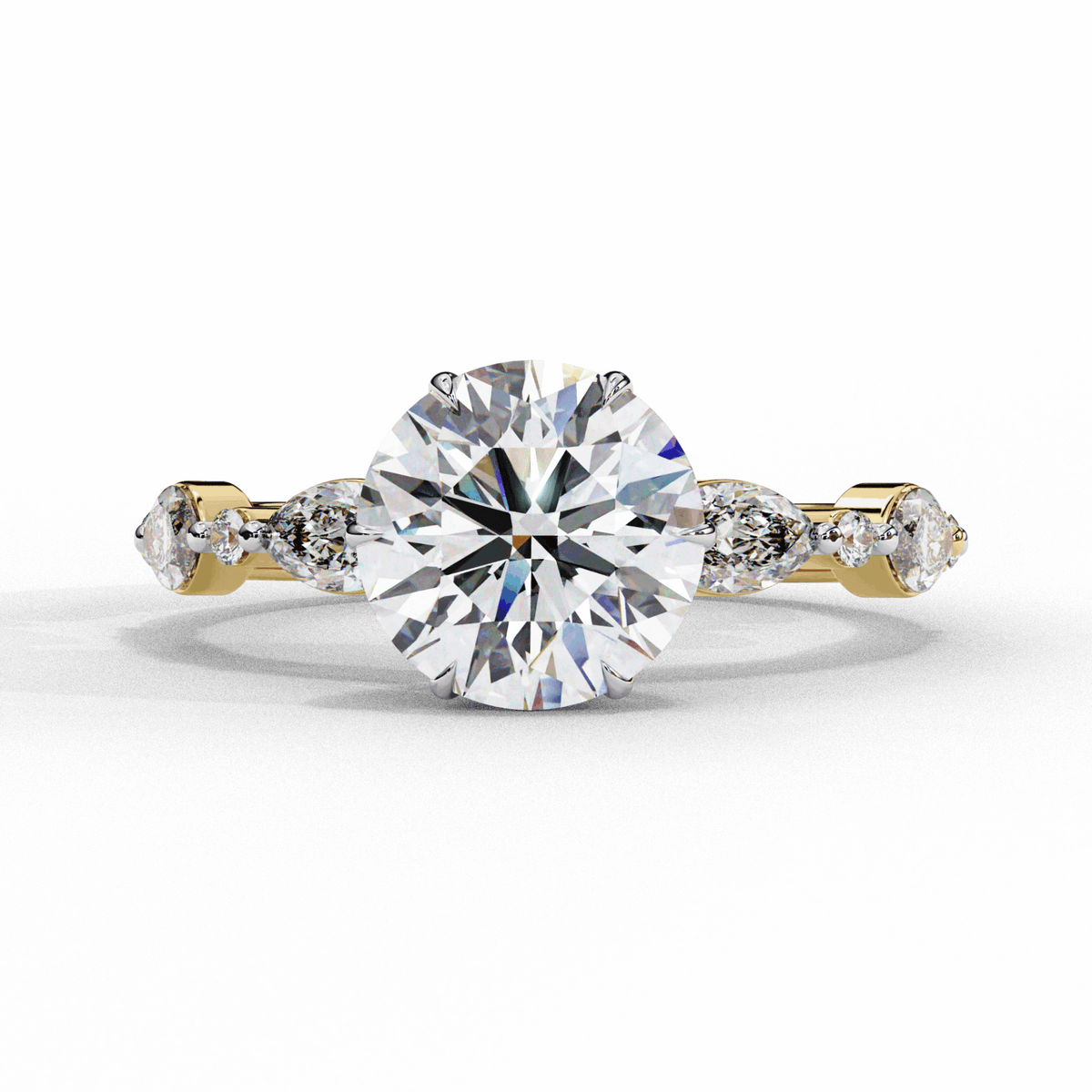 2.75 Carat Round Endless Love Solitaire Ring in Moissanite | House of Estara