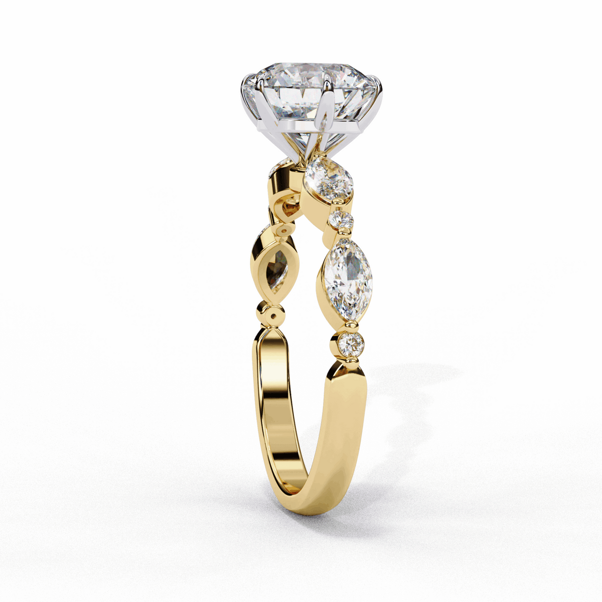 2.75 Carat Round Endless Love Solitaire Ring in Moissanite | House of Estara