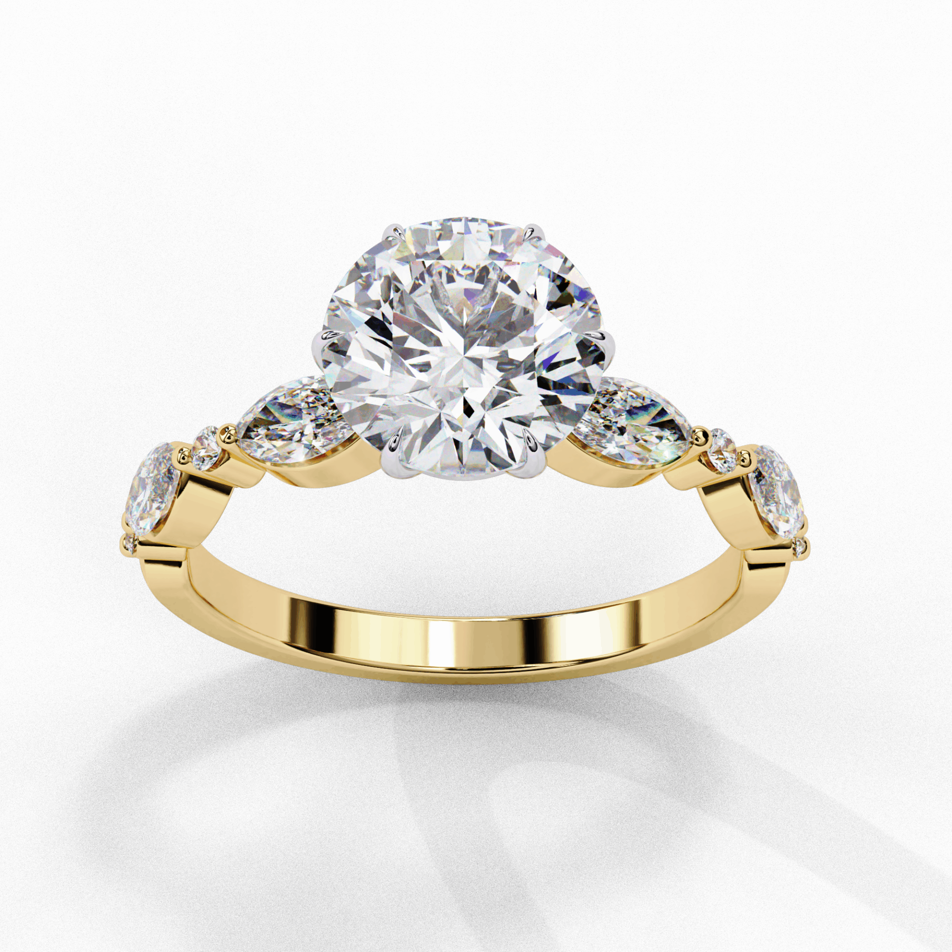 2.75 Carat Round Endless Love Solitaire Ring in Moissanite | House of Estara