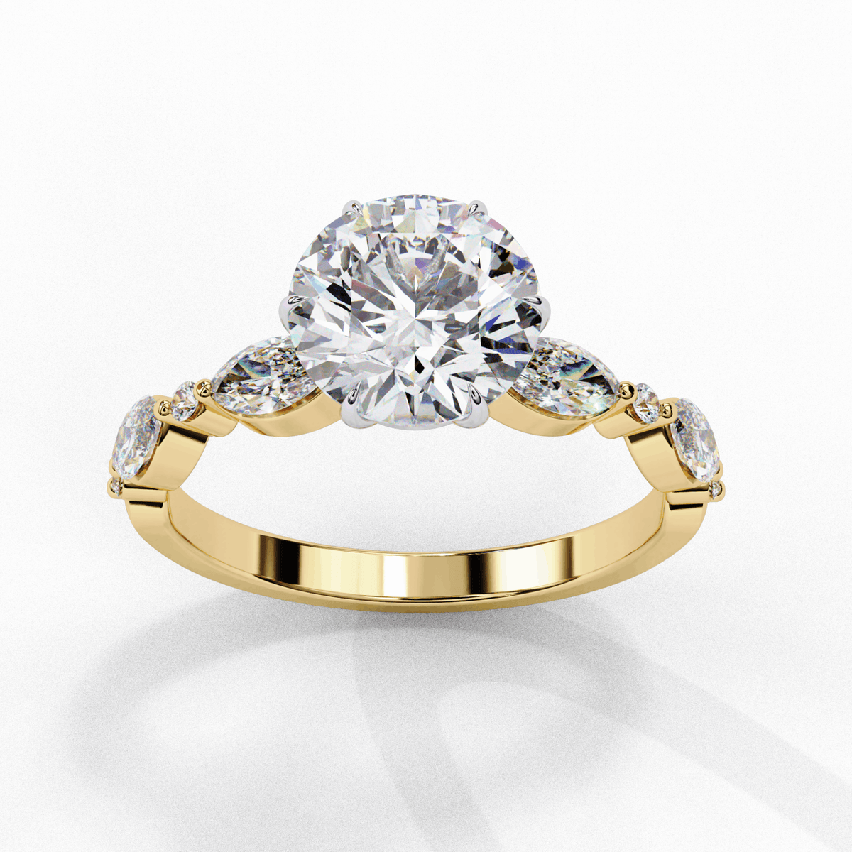 2.75 Carat Round Endless Love Solitaire Ring in Moissanite | House of Estara