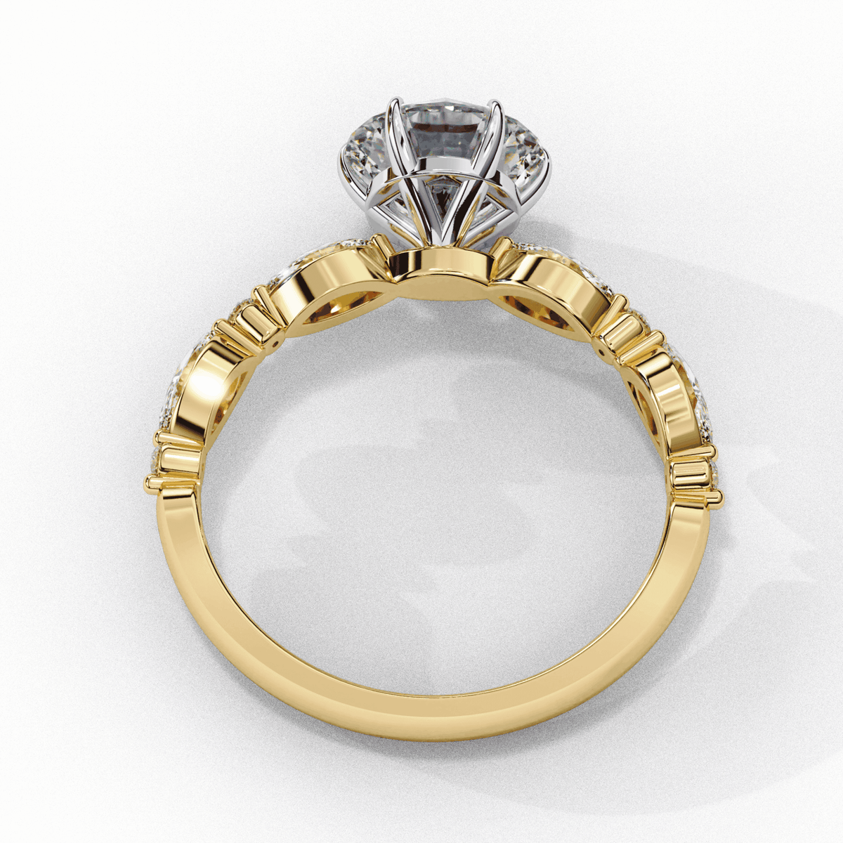 2.75 Carat Round Endless Love Solitaire Ring in Moissanite | House of Estara